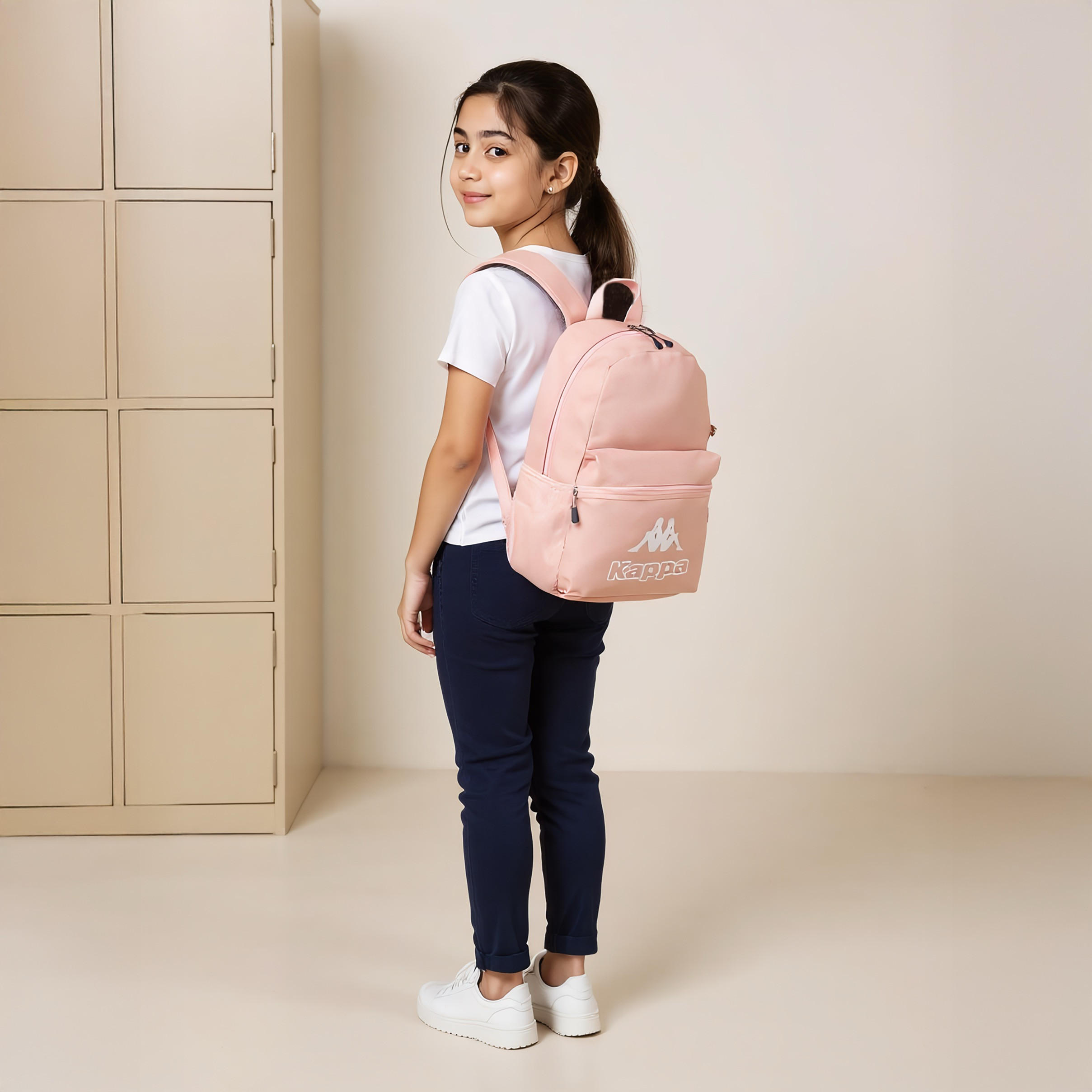 Kappa Logo Print Backpack with Lunch Bag and Pencil Case set-school-bagsandbackpacks-backpacks-image-3