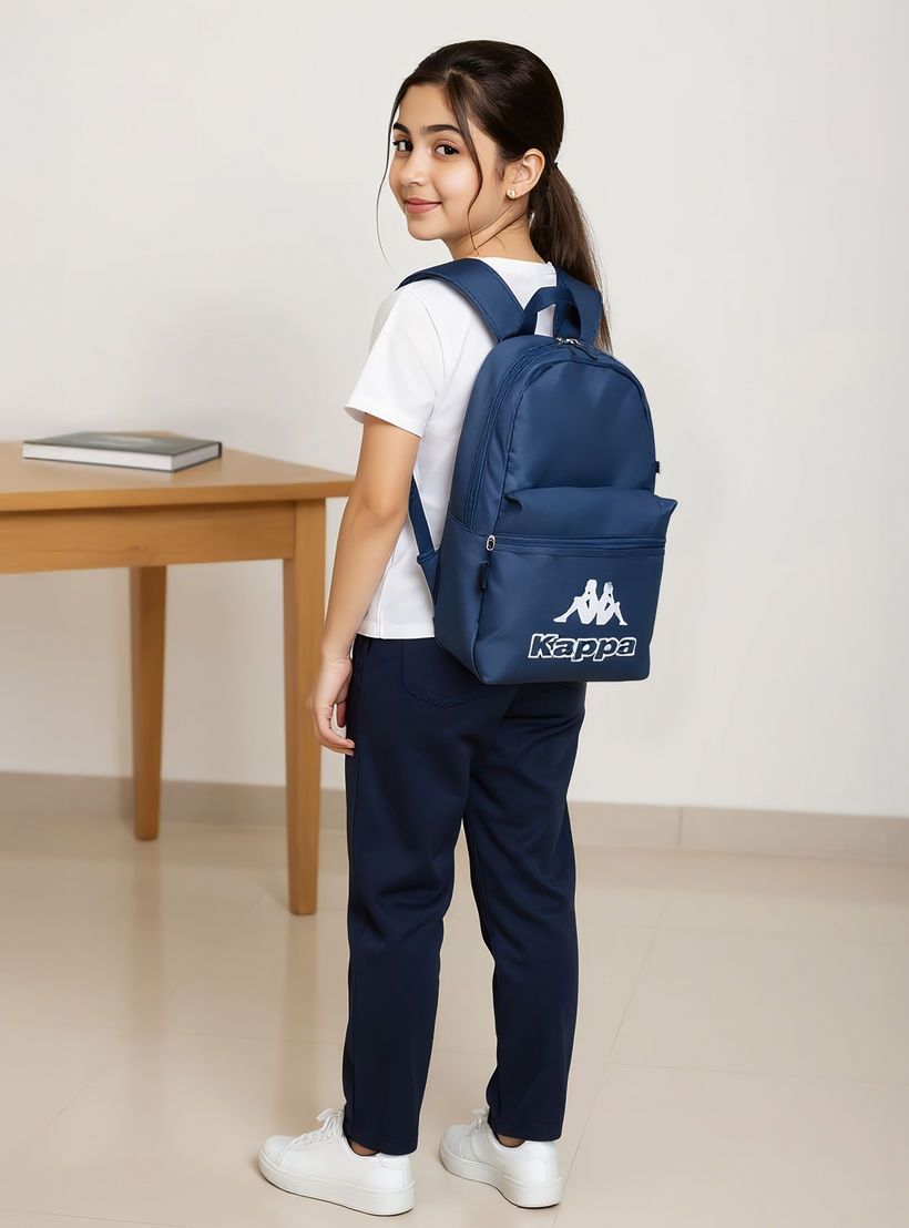 Kappa Logo Print Backpack with Lunch Bag and Pencil Case set-school-bagsandbackpacks-backpacks-image-3