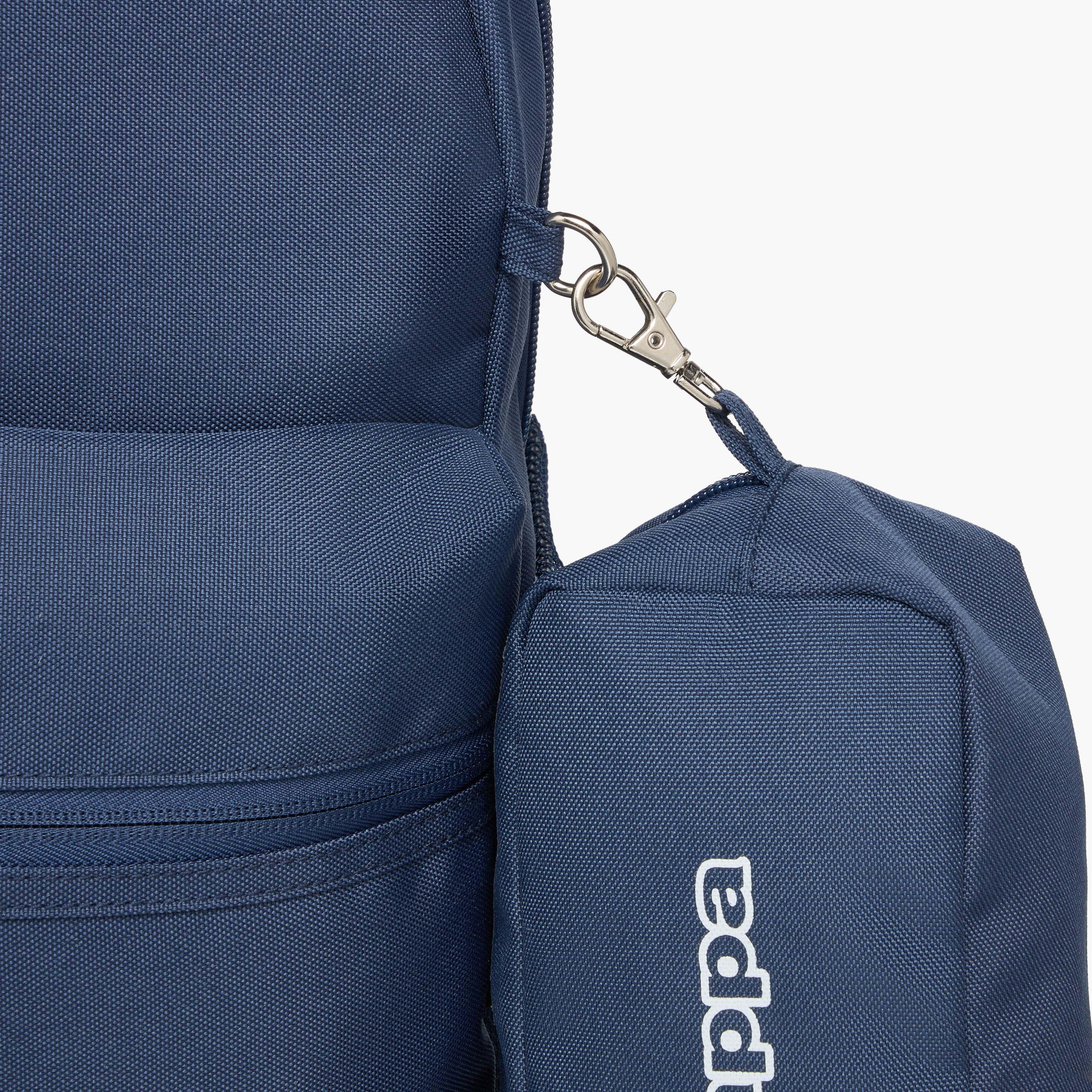 Kappa Logo Print Backpack with Lunch Bag and Pencil Case set-school-bagsandbackpacks-backpacks-image-9