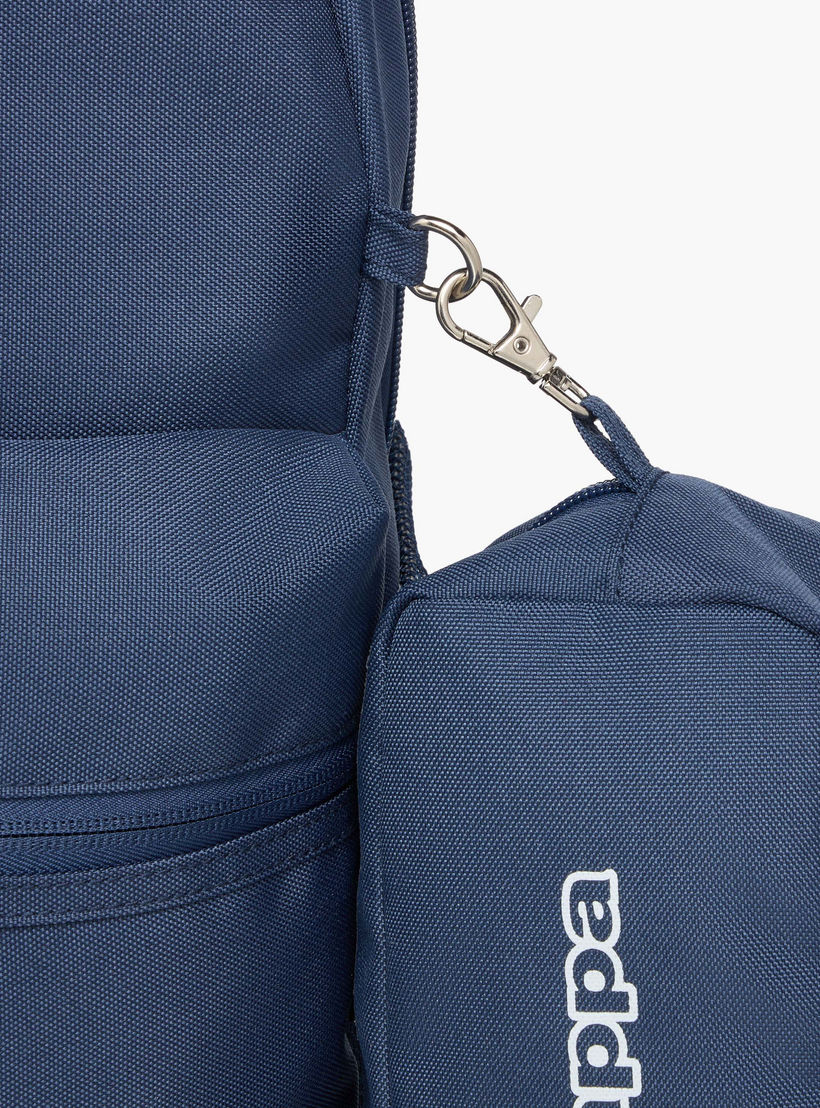Kappa Logo Print Backpack with Lunch Bag and Pencil Case set-school-bagsandbackpacks-backpacks-image-9