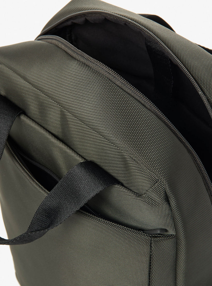 Lee Cooper Applique Backpack with Adjustable Strap and Zip Closure - 41x28x13 cm-school-bagsandbackpacks-backpacks-image-6