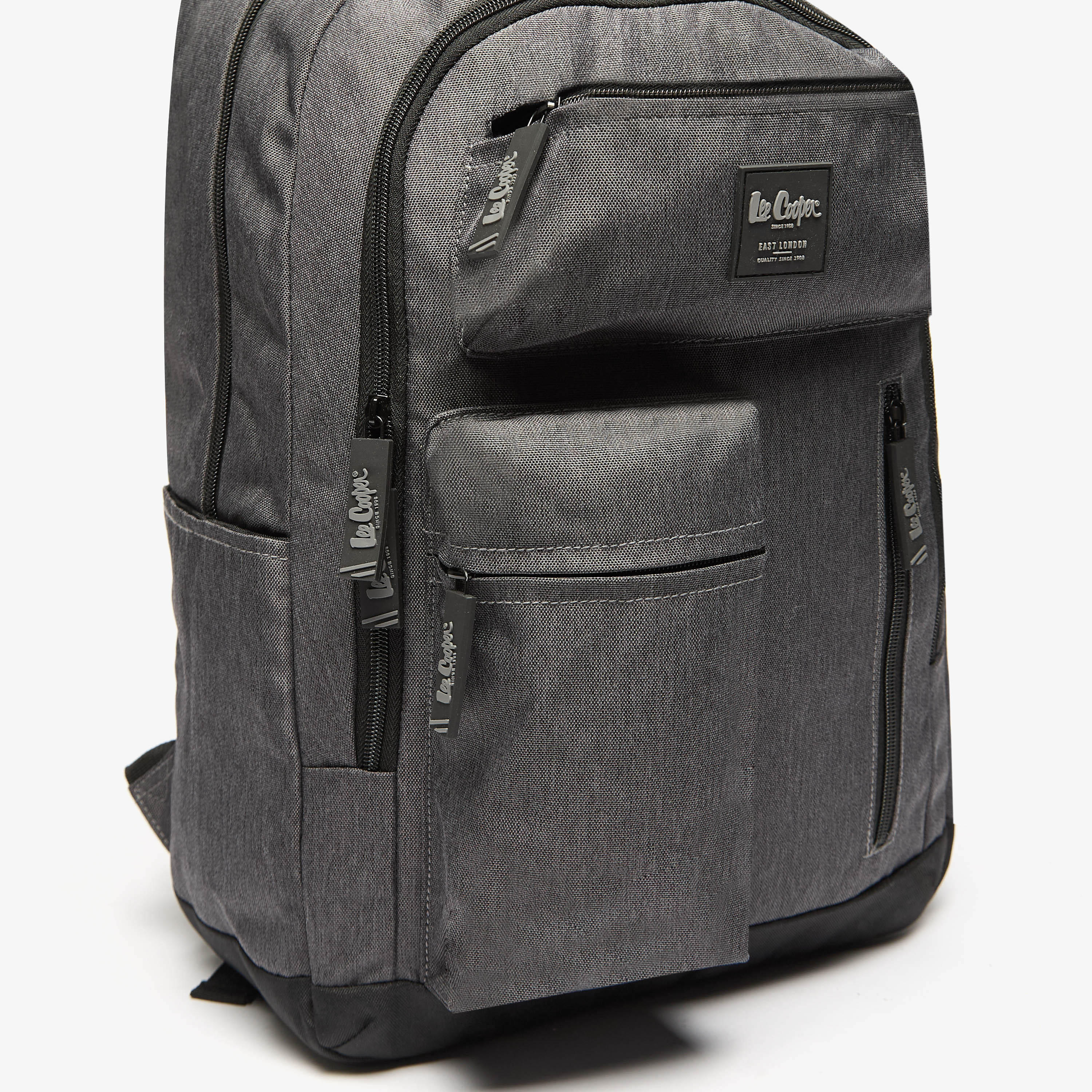Lee Cooper Solid School Backpack with Adjustable Straps and Zip Closure - 32x15x47 cm-school-bagsandbackpacks-backpacks-image-6