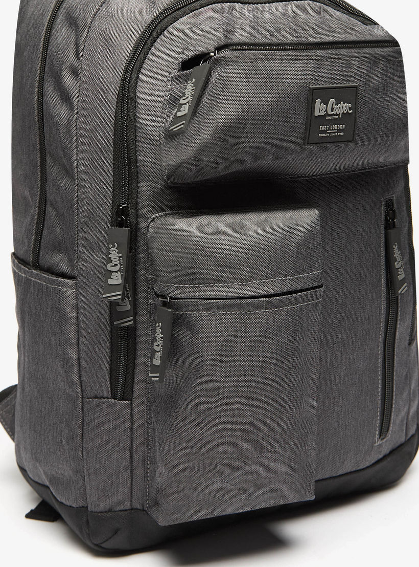 Lee Cooper Solid School Backpack with Adjustable Straps and Zip Closure - 32x15x47 cm-school-bagsandbackpacks-backpacks-image-6