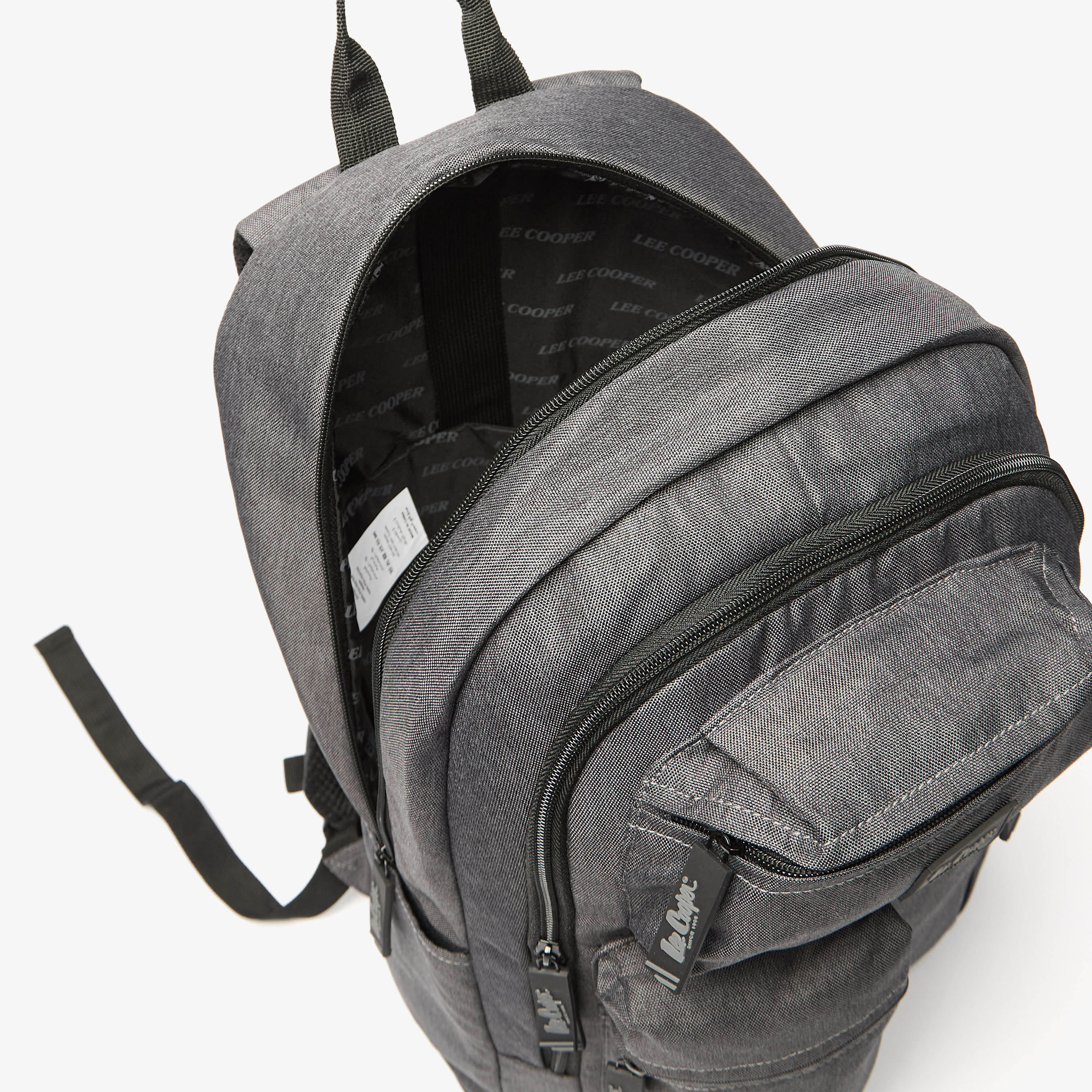 Lee Cooper Solid School Backpack with Adjustable Straps and Zip Closure - 32x15x47 cm-school-bagsandbackpacks-backpacks-image-7