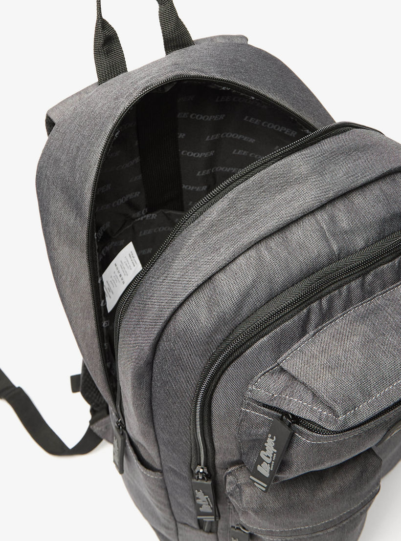 Lee Cooper Solid School Backpack with Adjustable Straps and Zip Closure - 32x15x47 cm-school-bagsandbackpacks-backpacks-image-7