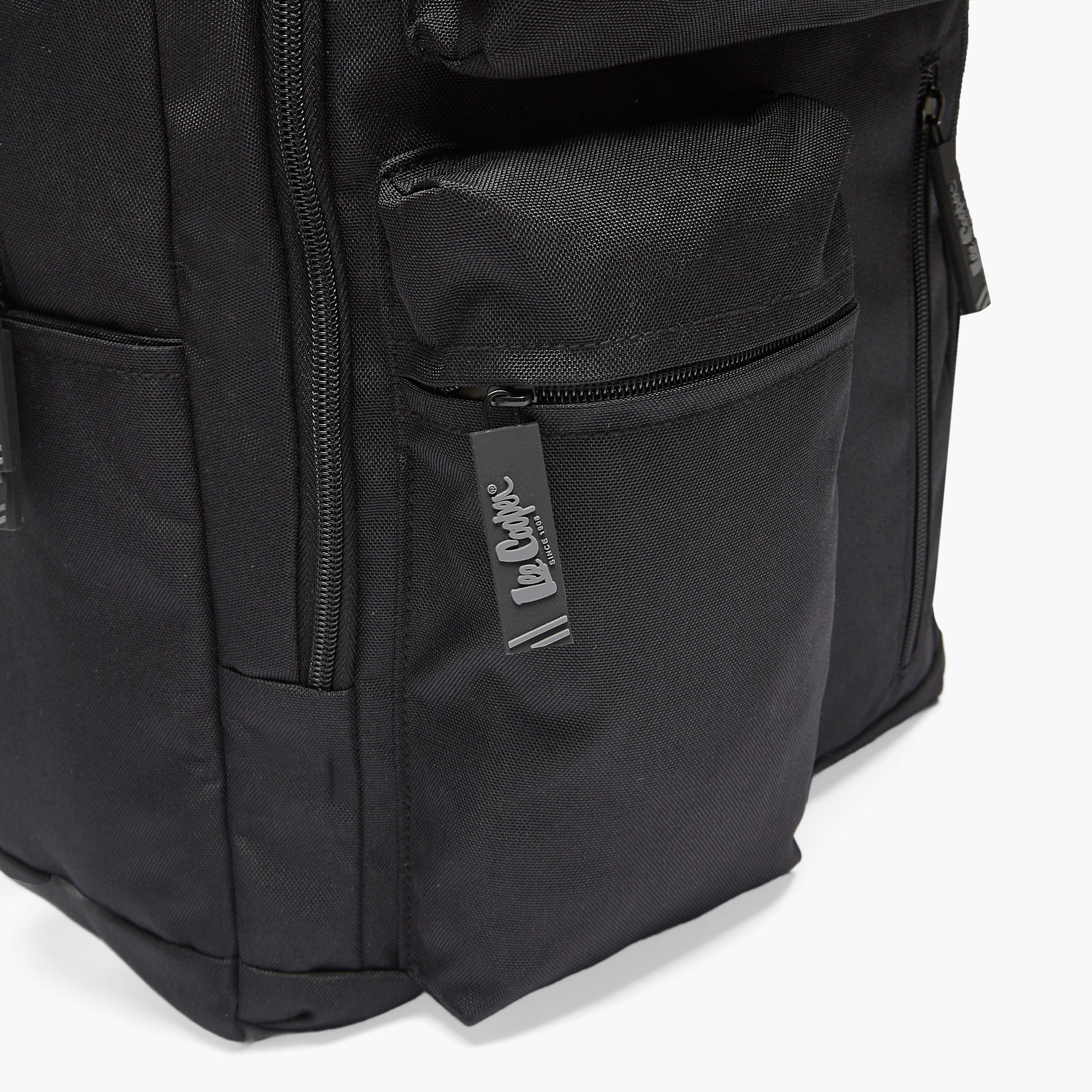 Lee Cooper Solid School Backpack with Adjustable Straps and Zip Closure - 32x15x47 cm-school-bagsandbackpacks-backpacks-image-10
