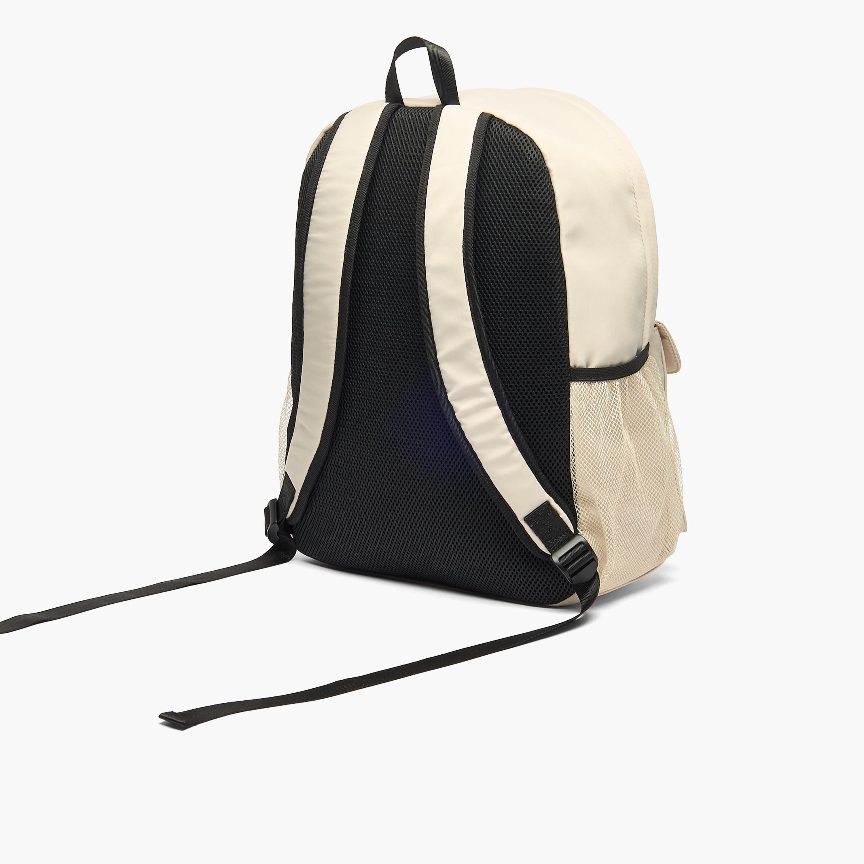 Missy Solid Backpack with Adjustable Straps and Zip Closure - 12x30x41 cm-women-bagsandwallets-backpacks-image-3
