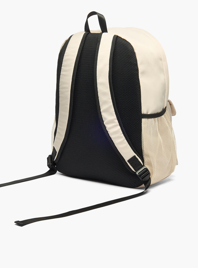 Missy Solid Backpack with Adjustable Straps and Zip Closure - 12x30x41 cm-women-bagsandwallets-backpacks-image-3