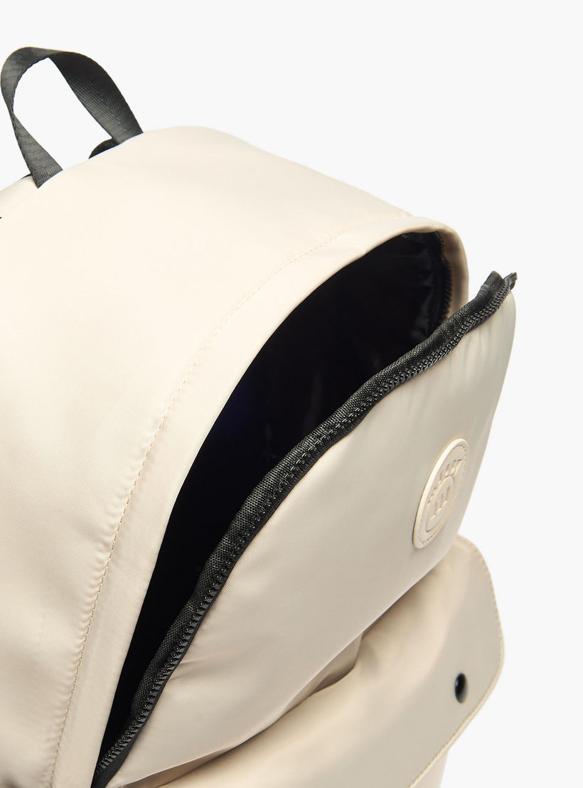 Missy Solid Backpack with Adjustable Straps and Zip Closure - 12x30x41 cm-women-bagsandwallets-backpacks-image-5