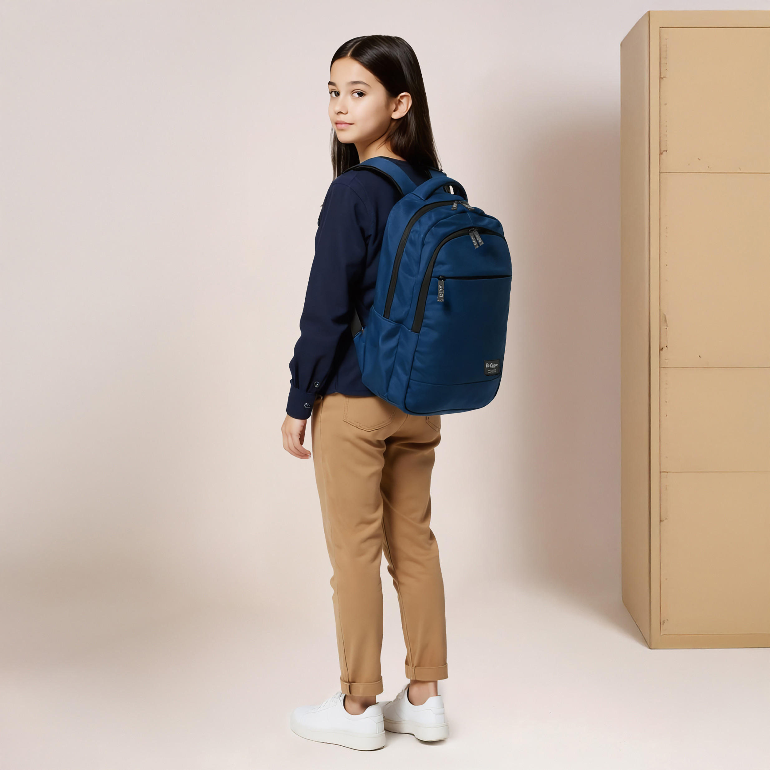 شنطة ظهر سادة بحمّالات كتف قابلة للتعديل من لي كوبر-school-bagsandbackpacks-backpacks-image-2