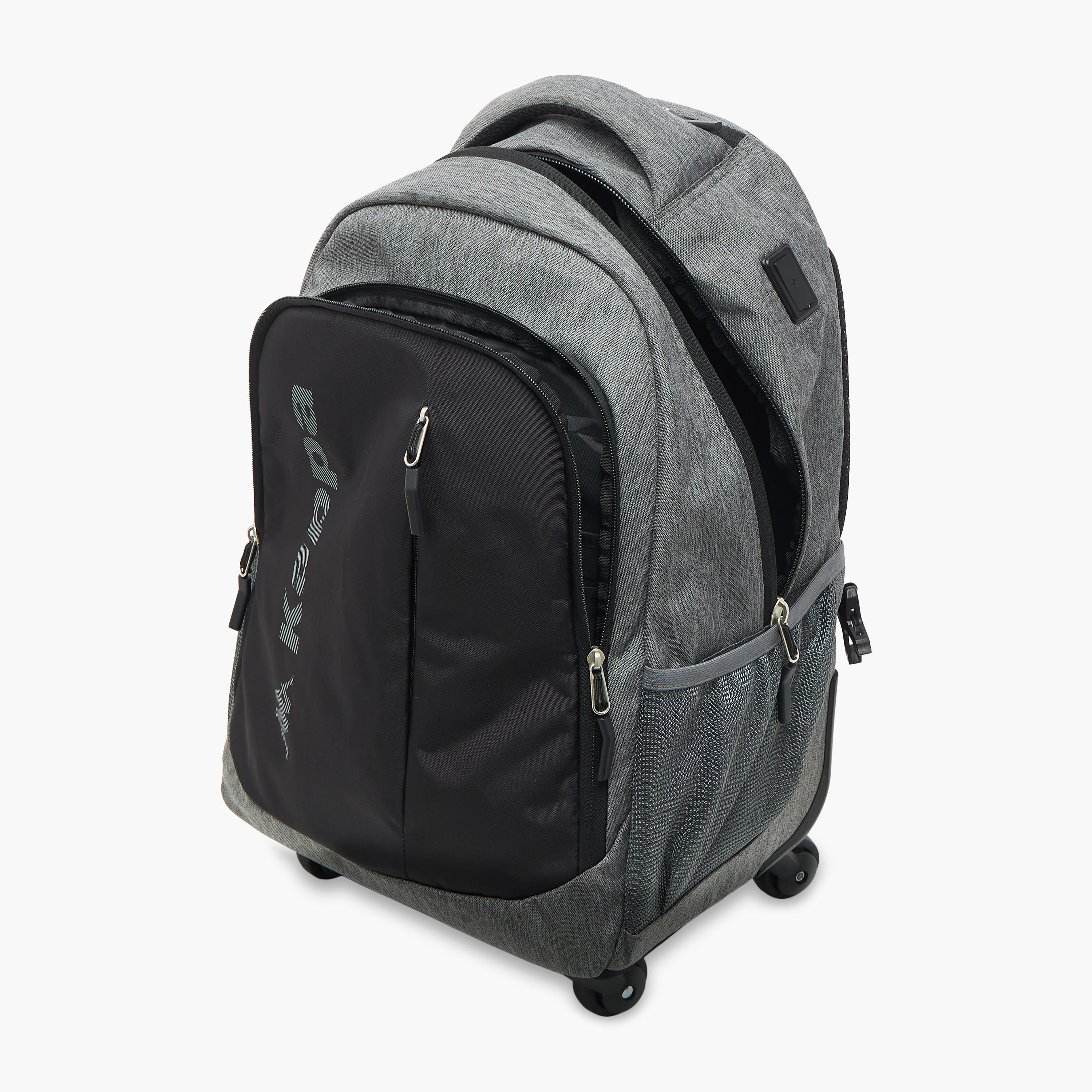 شنطة ظهر مدرسية ترولي بمقبض قابل للسحب وطبعات الشعار من كابا - 48×34×23 سم-school-bagsandbackpacks-trolleybags-image-15