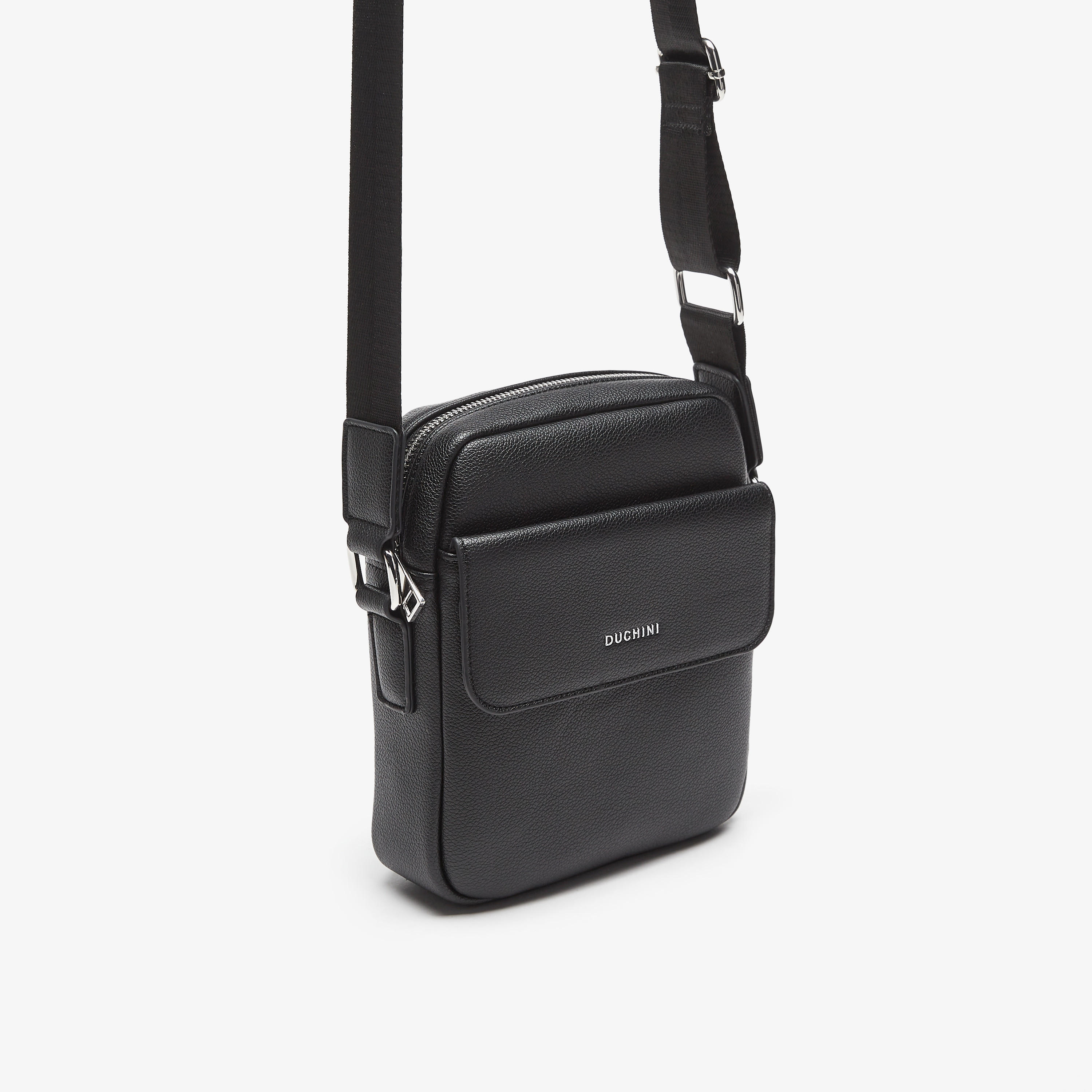 شنطة كروس بودي سادة بسحاب إغلاق وحزام قابل للتعديل من دوتشيني-travel-accessories-image-3