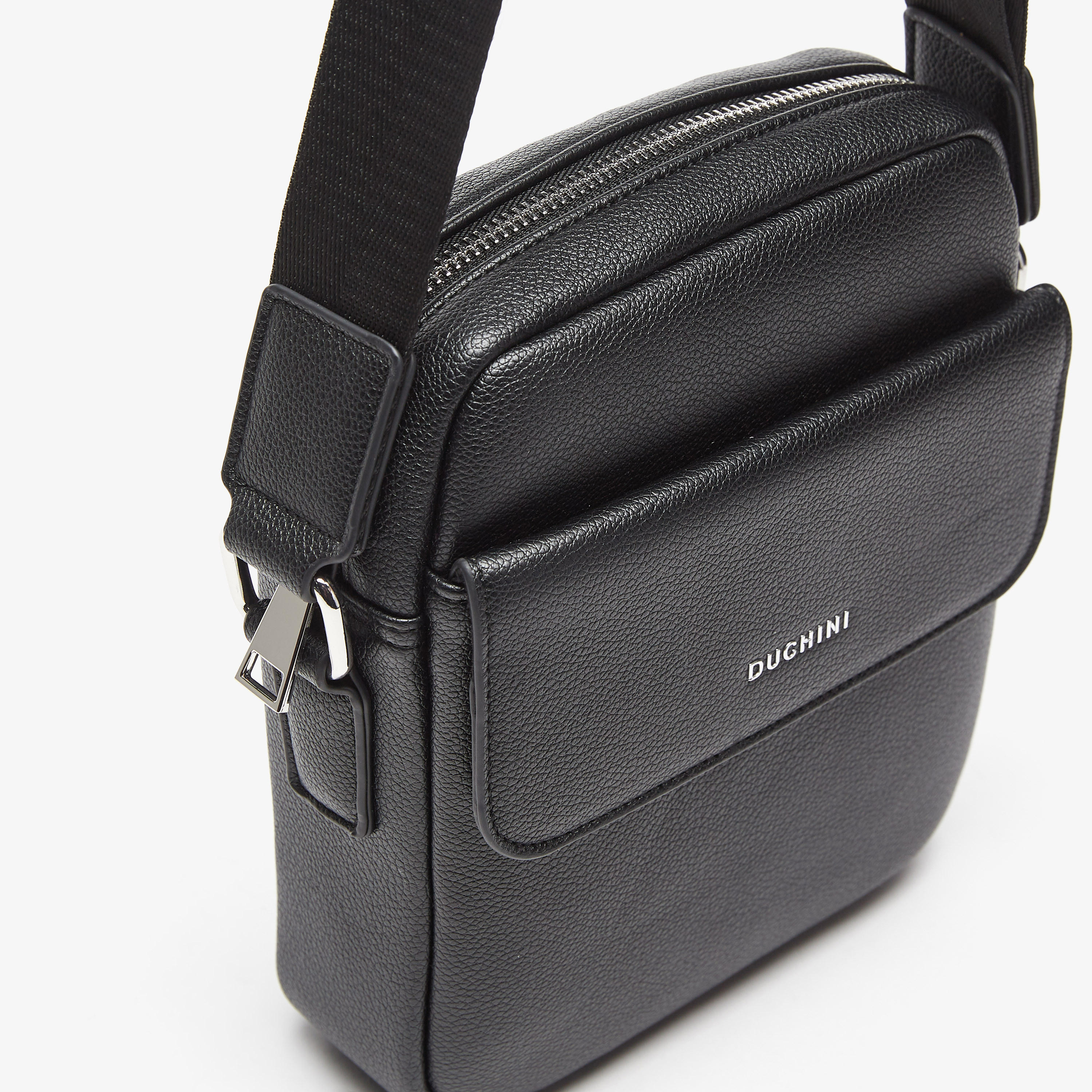 شنطة كروس بودي سادة بسحاب إغلاق وحزام قابل للتعديل من دوتشيني-travel-accessories-image-5