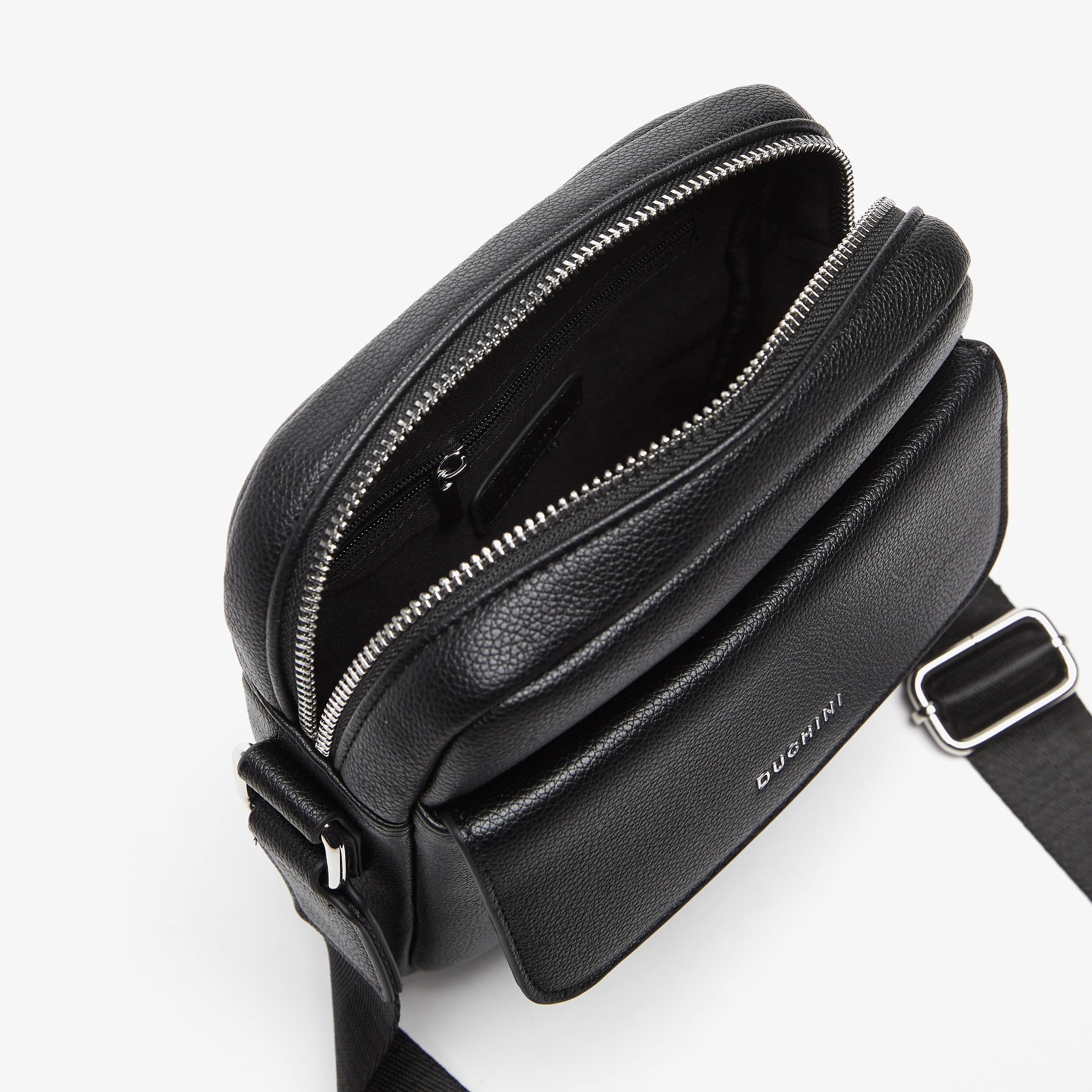 شنطة كروس بودي سادة بسحاب إغلاق وحزام قابل للتعديل من دوتشيني-travel-accessories-image-6