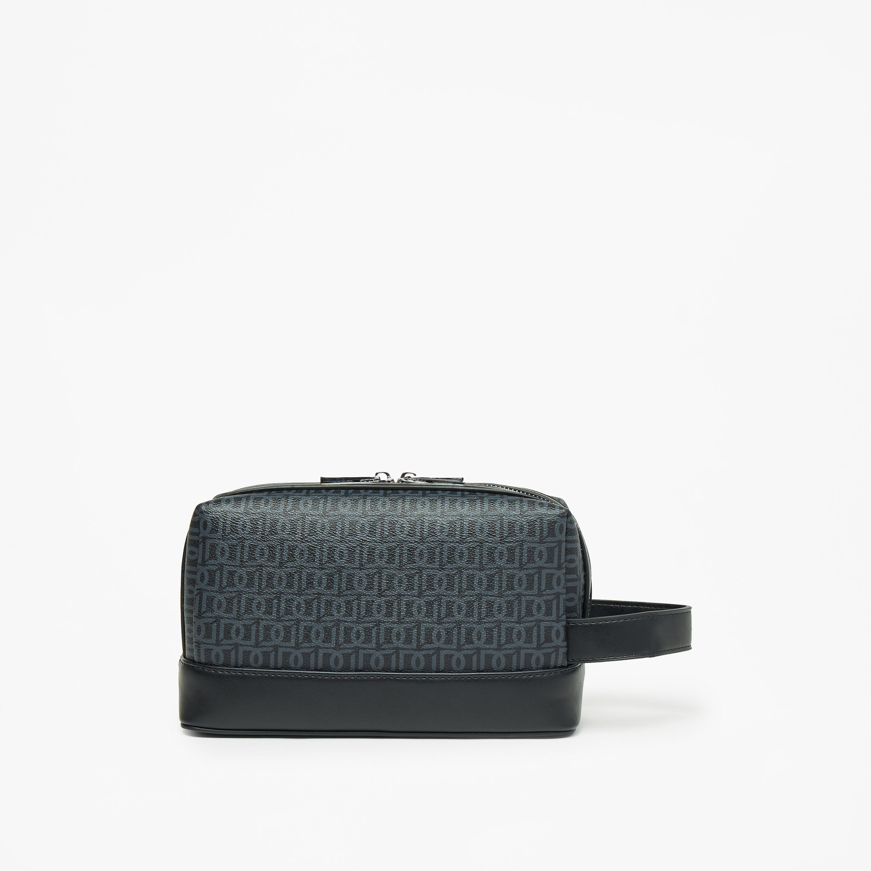 شنطة صغيرة بطبعة مونوجرام مع مقبض معصم وسحاب للإغلاق من دوتشيني-travel-accessories-image-3
