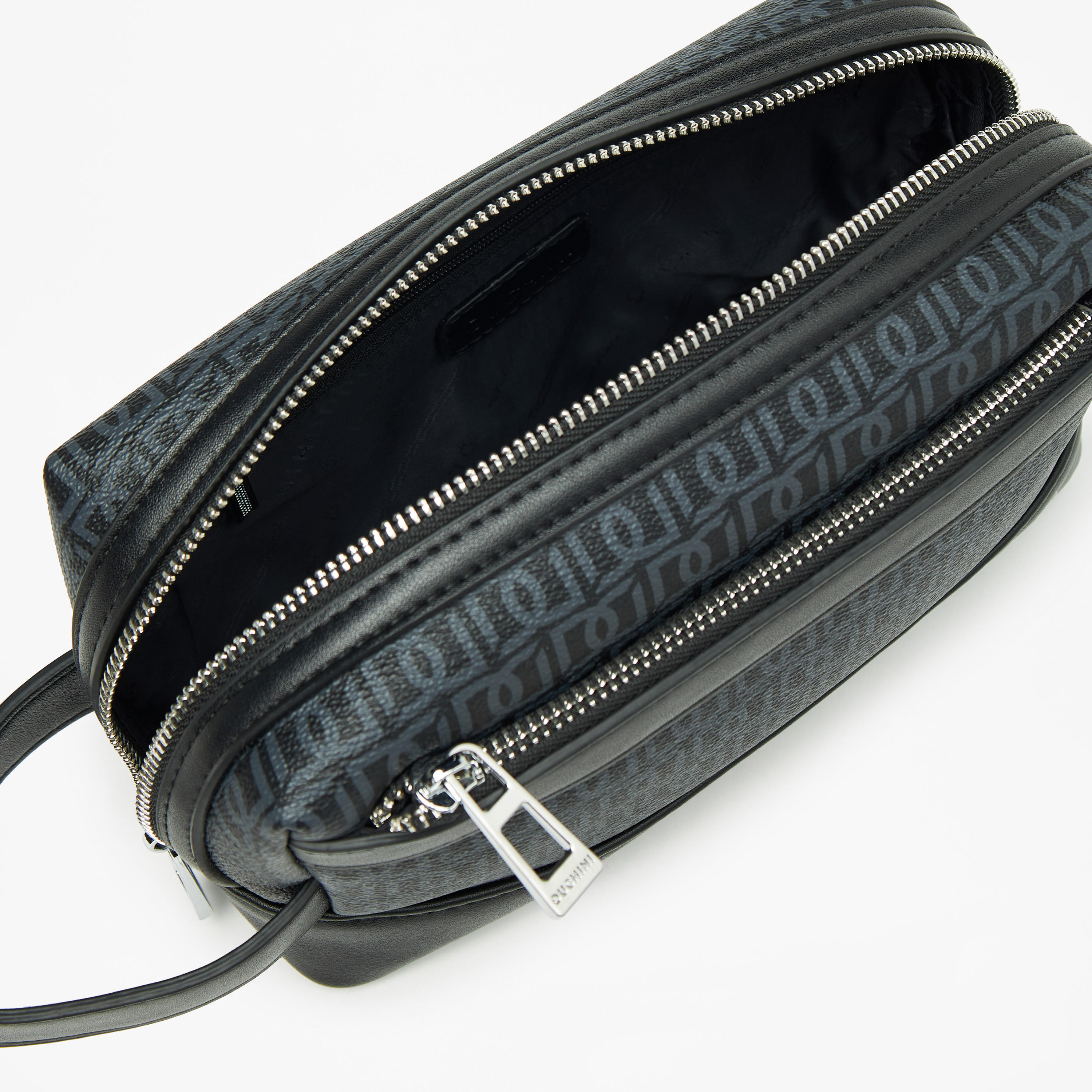 شنطة صغيرة بطبعة مونوجرام مع مقبض معصم وسحاب للإغلاق من دوتشيني-travel-accessories-image-5