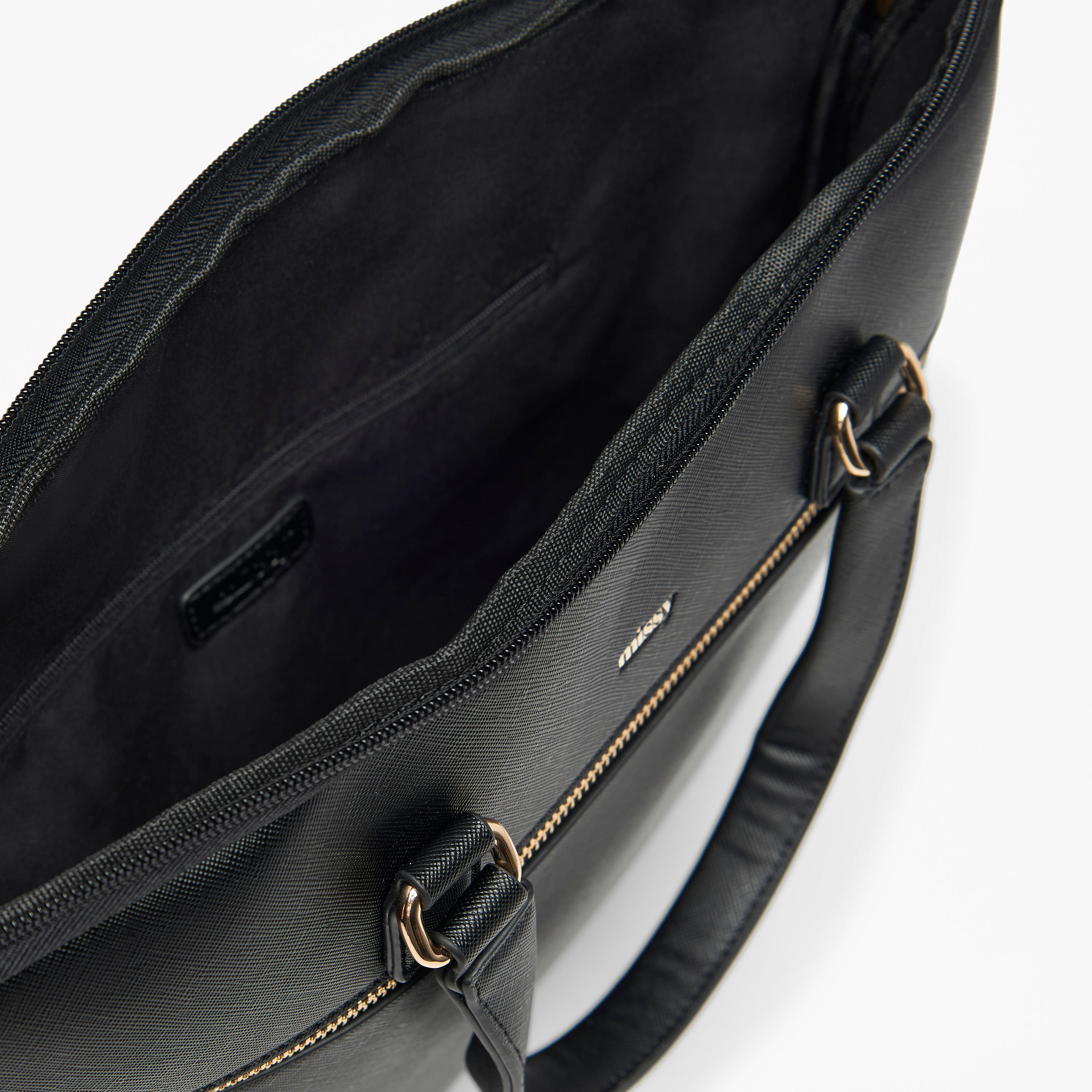 Missy Solid Laptop Bag with Detachable Strap and Zip Closure-women-bagsandwallets-handbags-image-4