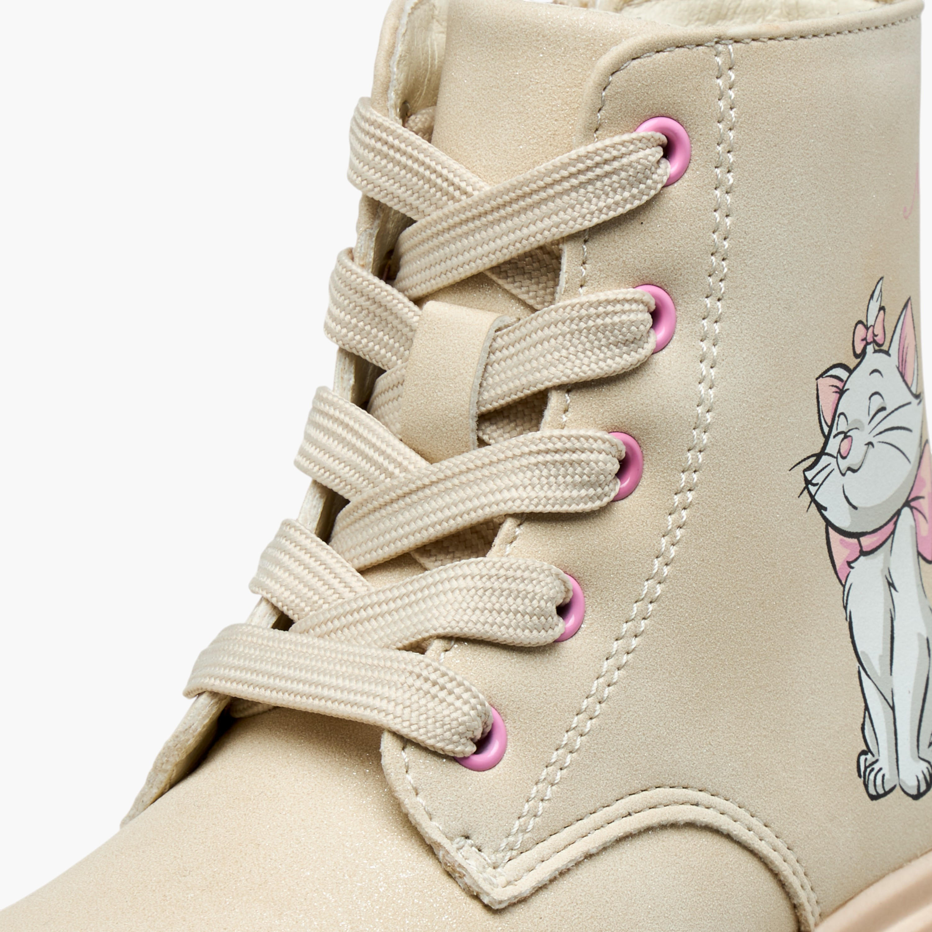 Disney Marie Print Ankle Boots with Zip Closure and Pull Tab-girls-shoes-boots-image-4