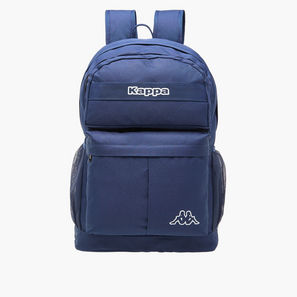 Kappa Solid Backpack with Adjustable Straps and Zip Closure-women-bagsandwallets-backpacks-image-1