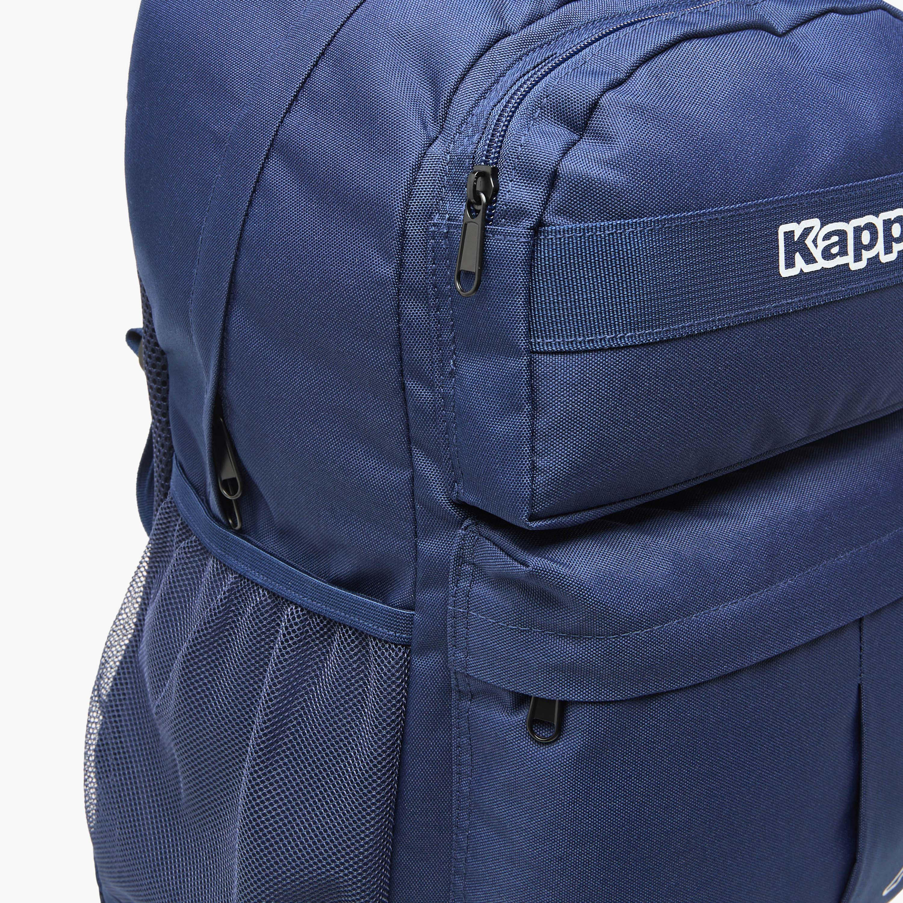 Kappa Solid Backpack with Adjustable Straps and Zip Closure-women-bagsandwallets-backpacks-image-4