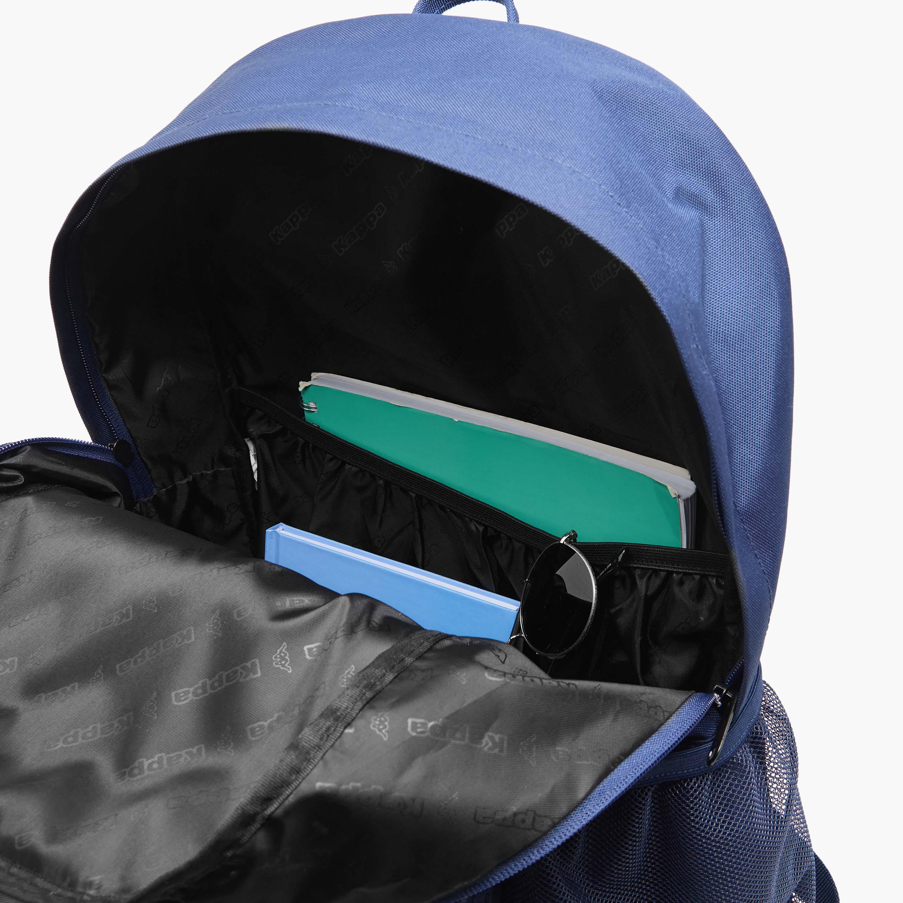 Kappa Solid Backpack with Adjustable Straps and Zip Closure-women-bagsandwallets-backpacks-image-7