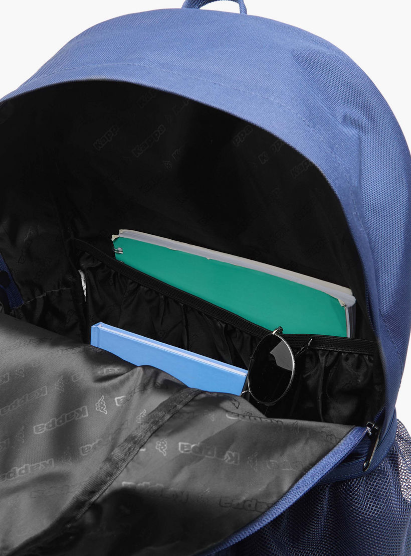 Kappa Solid Backpack with Adjustable Straps and Zip Closure-women-bagsandwallets-backpacks-image-7