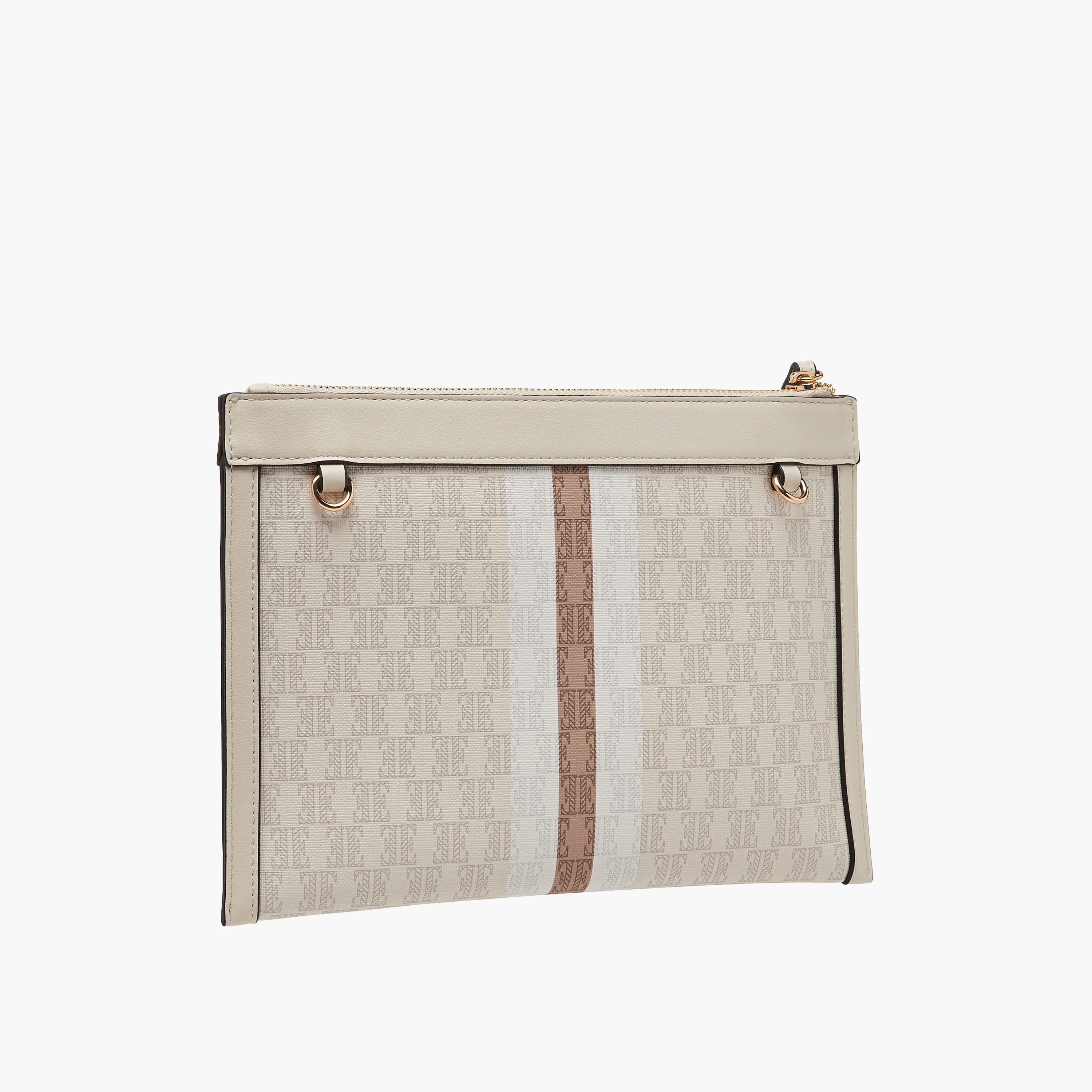 Elle Monogram Textured Crossbody Bag with Adjustable Strap-women-bagsandwallets-handbags-image-3