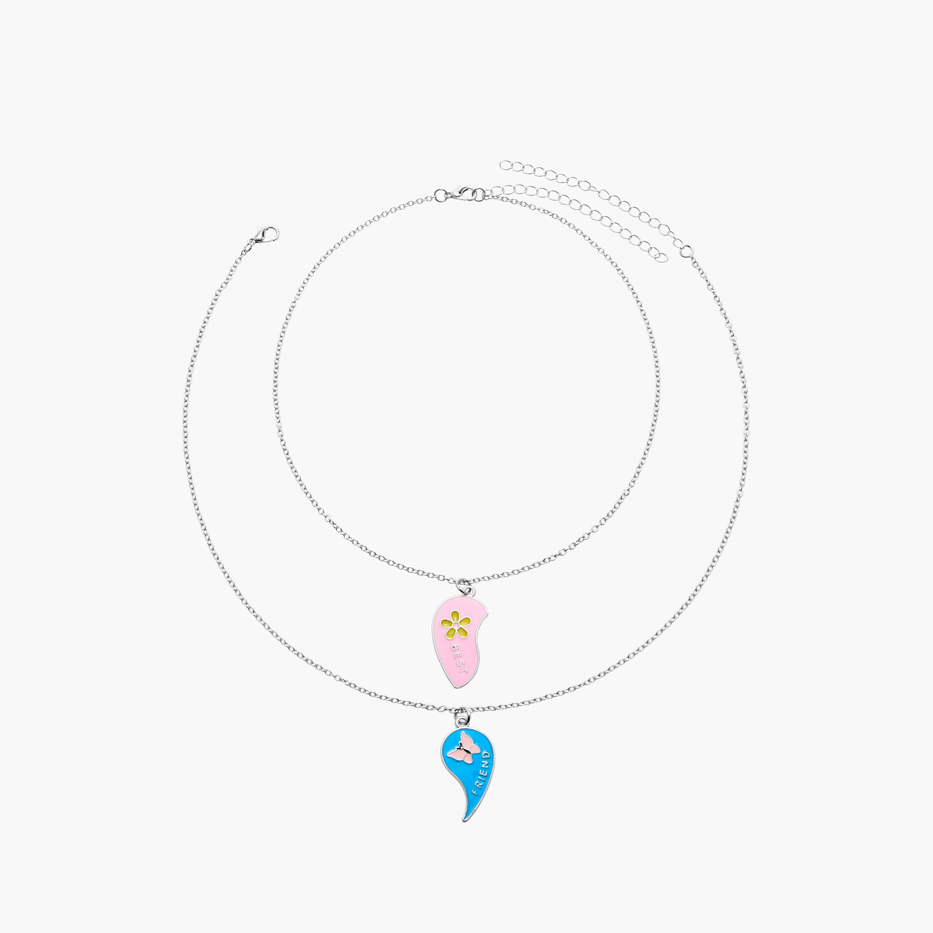 عقد بدلاية زهرية وقفل إغلاق للأصدقاء المقربين من فلورا بيلا - طقم من قطعتين-girls-accessories-jewellery-image-1