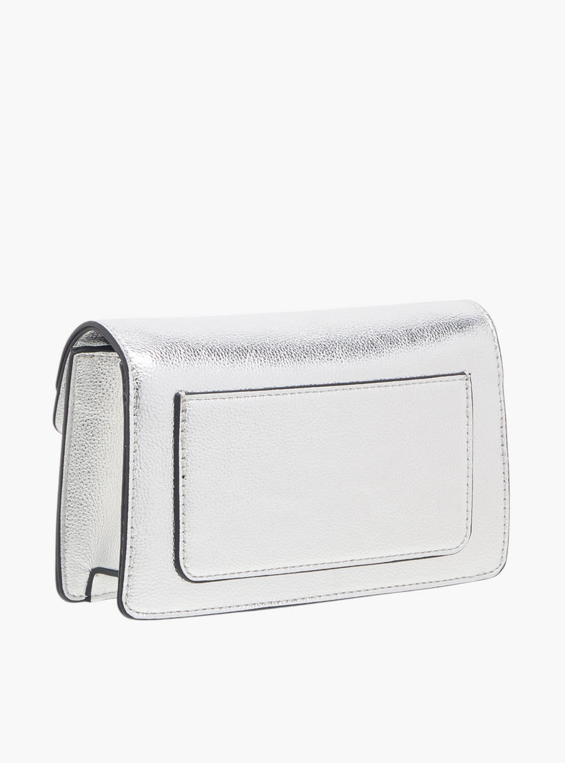 Le Confort Textured Crossbody Bag with Button Closure-women-bagsandwallets-handbags-image-4