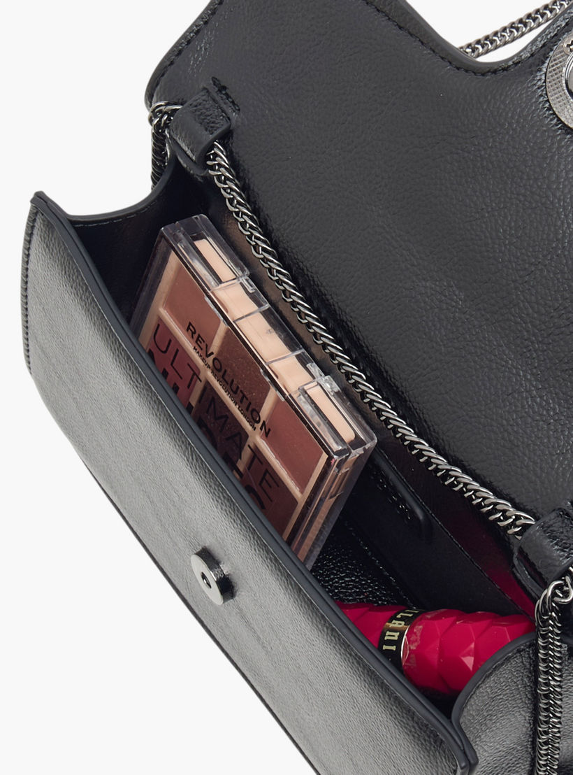 Le Confort Textured Crossbody Bag with Button Closure-women-bagsandwallets-handbags-image-6