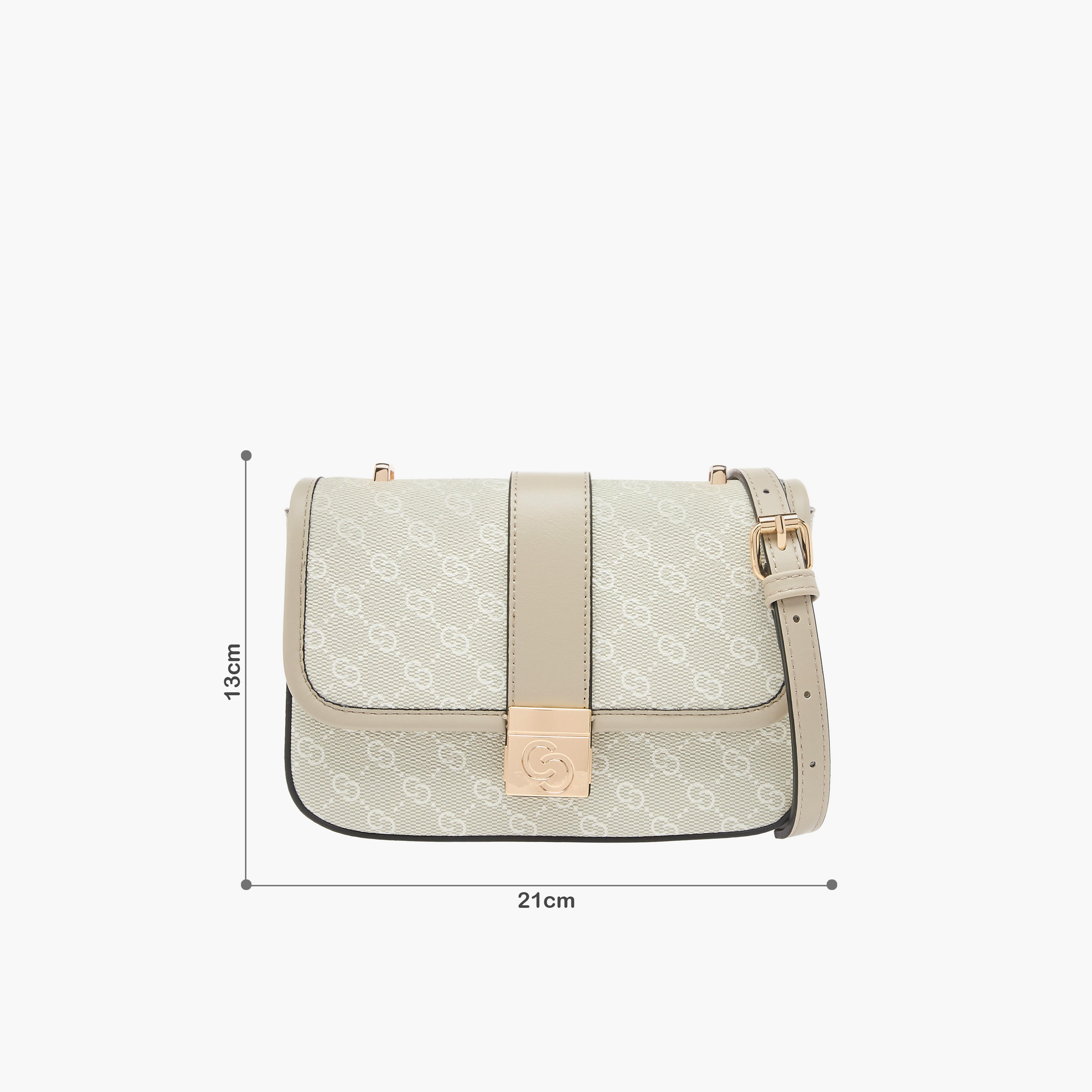 Celeste Monogram Print Crossbody Bag with Button Closure and Adjustable Strap-women-bagsandwallets-handbags-image-8