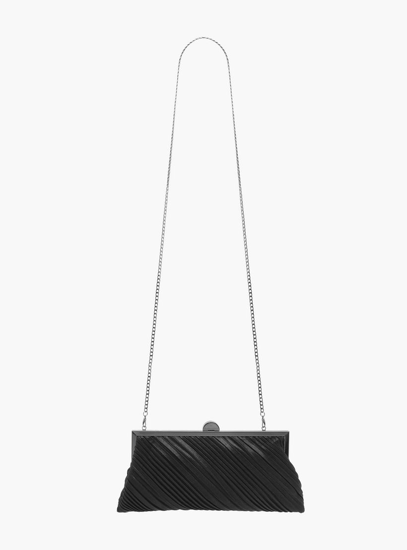Celeste Textured Clutch with Chain Strap-women-bagsandwallets-handbags-image-2