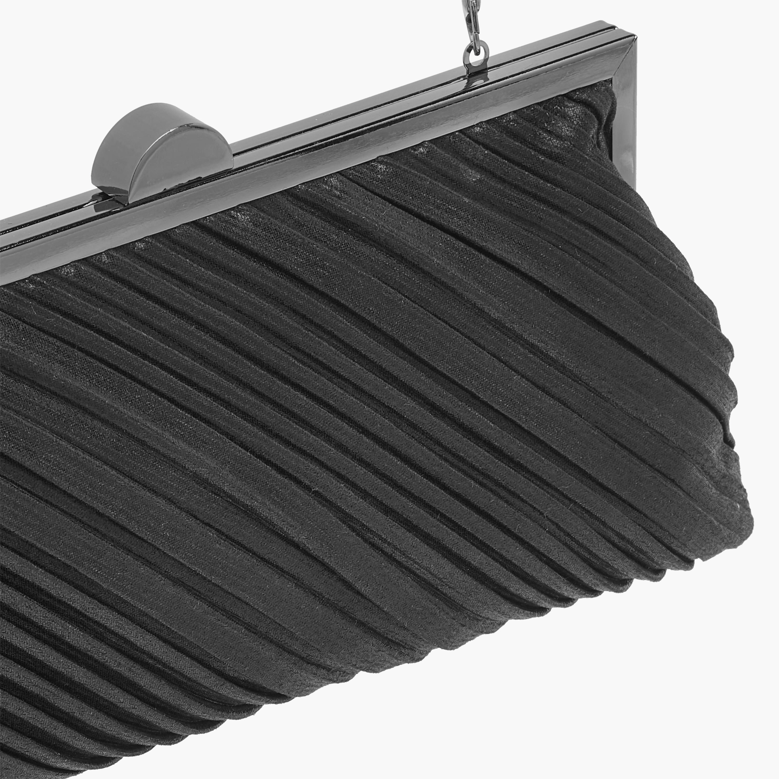 Celeste Textured Clutch with Chain Strap-women-bagsandwallets-handbags-image-4