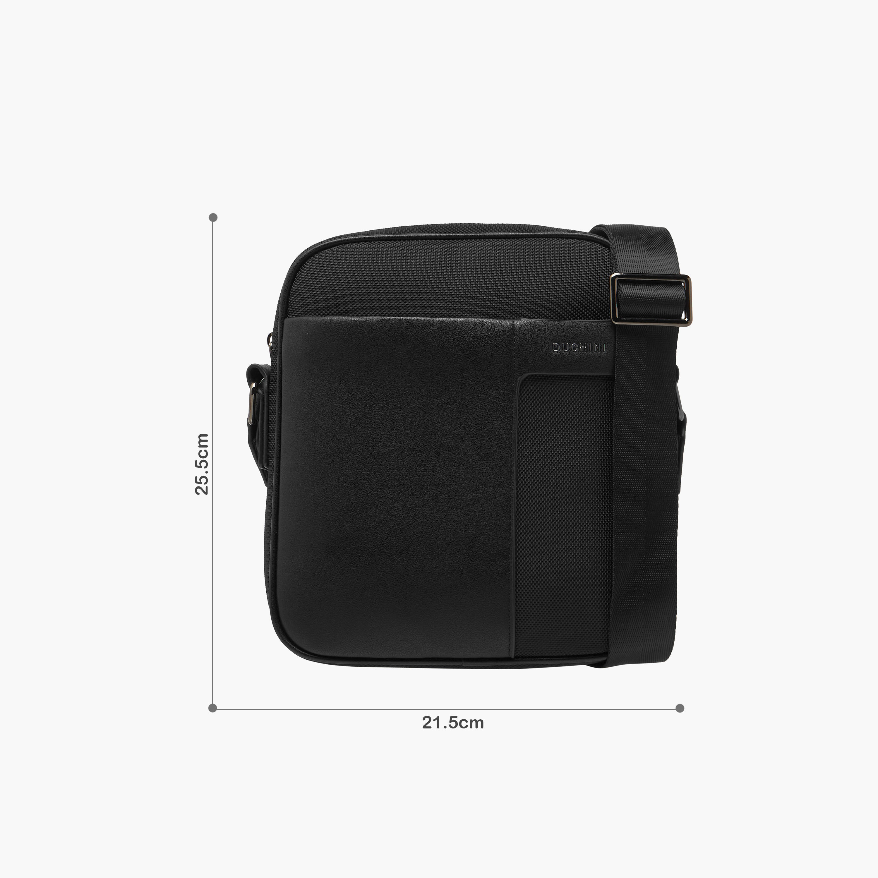 شنطة كروس بودي بارزة الملمس بحزام قابل للتعديل وسحاب إغلاق من دوتشيني-travel-accessories-image-2