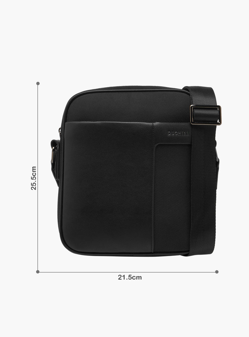 شنطة كروس بودي بارزة الملمس بحزام قابل للتعديل وسحاب إغلاق من دوتشيني-travel-accessories-image-2