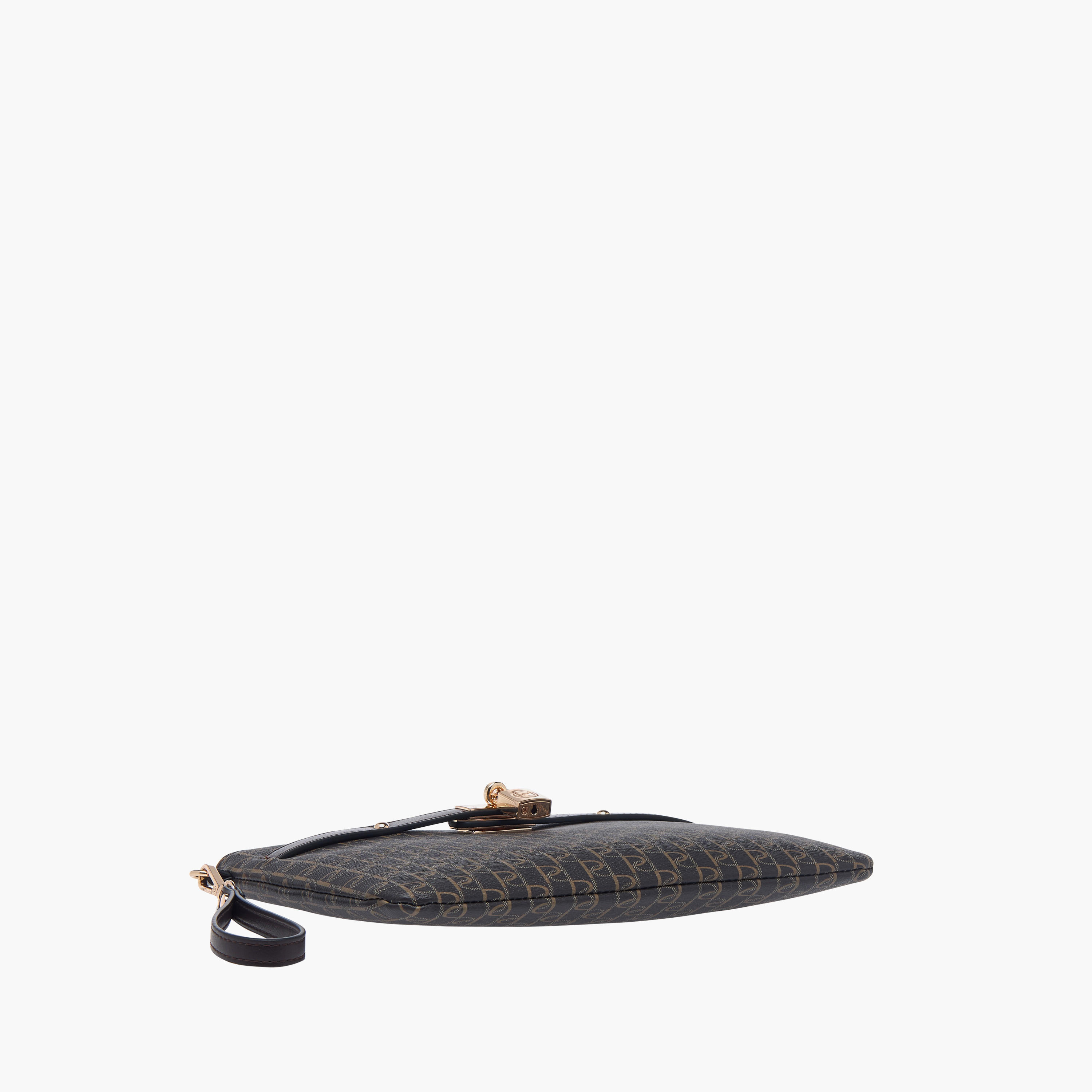 Paprika Monogram Print Clutch with Zip Closure and Wrist Loop-women-bagsandwallets-handbags-image-5