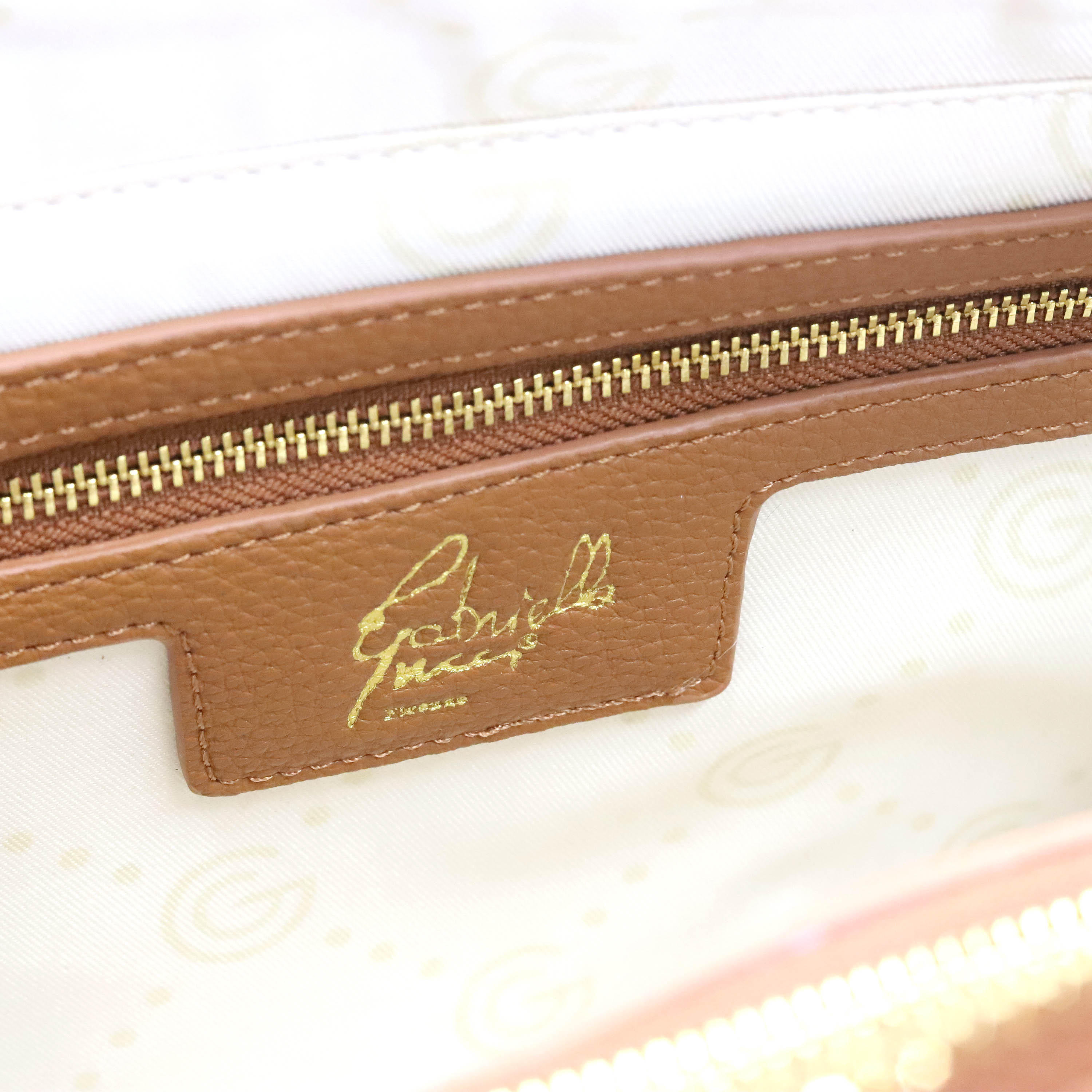 Gabriella Gucci Monogram Embossed Tote Bag with Top Handle and Zip Closure-women-bagsandwallets-handbags-image-6