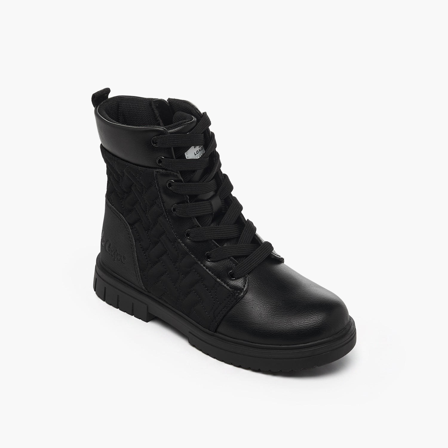 بوت مبطن طول الكاحل برباط للبنات من لي كوبر-girls-shoes-boots-image-2