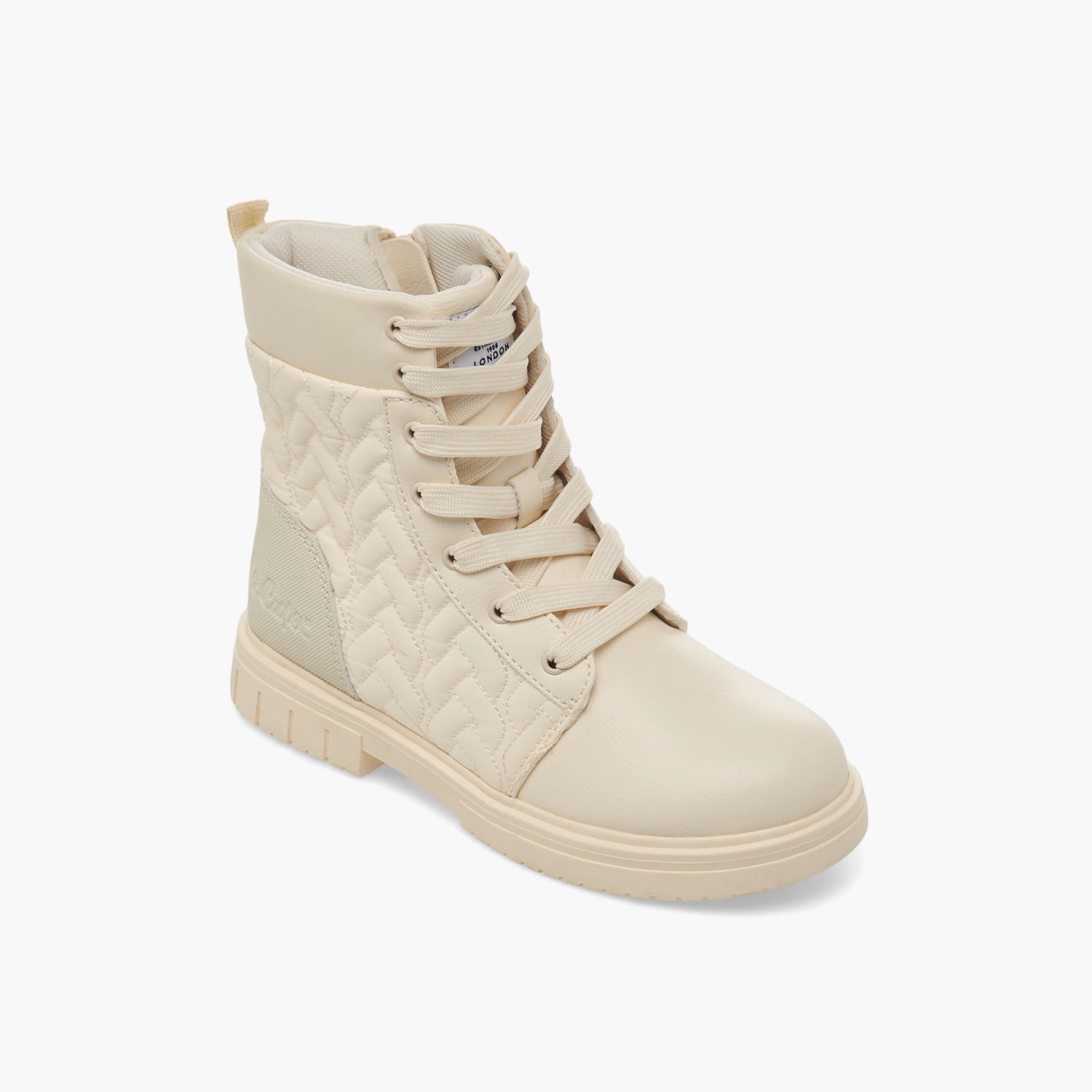 بوت مبطن طول الكاحل برباط للبنات من لي كوبر-girls-shoes-boots-image-2