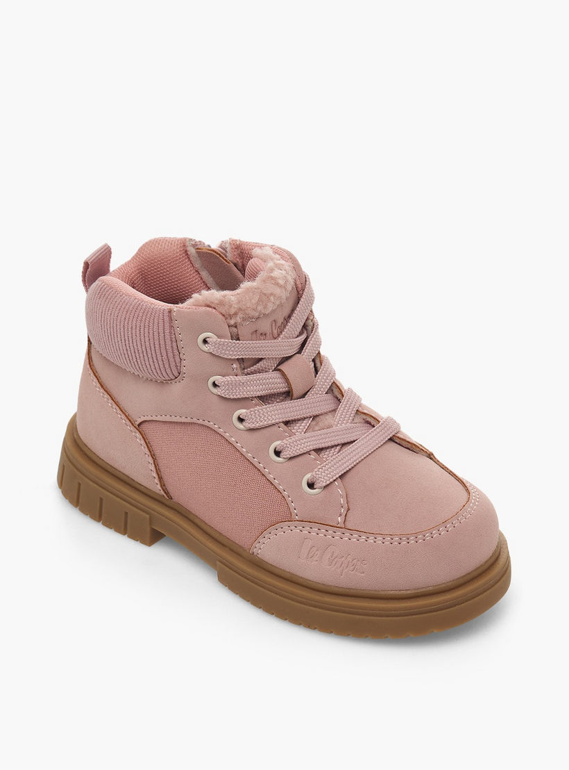 أبوات بطول الكاحل بتفاصيل فرو صناعي للبنات من لي كوبر-girls-shoes-boots-image-2