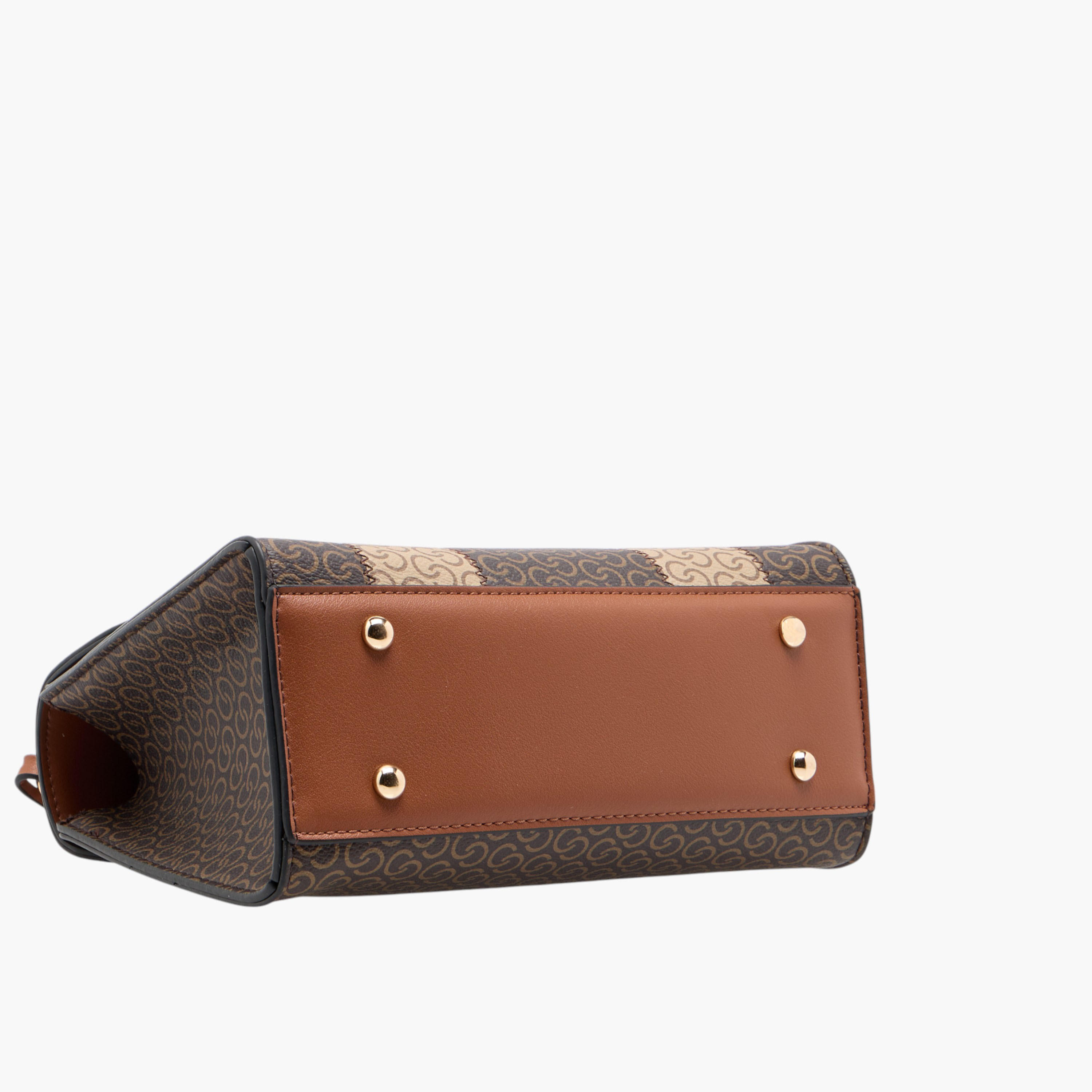 شنطة ساتشيل بحزام قابل للفصل وطية إغلاق وطبعات مونوجرام من سيليست-women-bagsandwallets-handbags-image-6