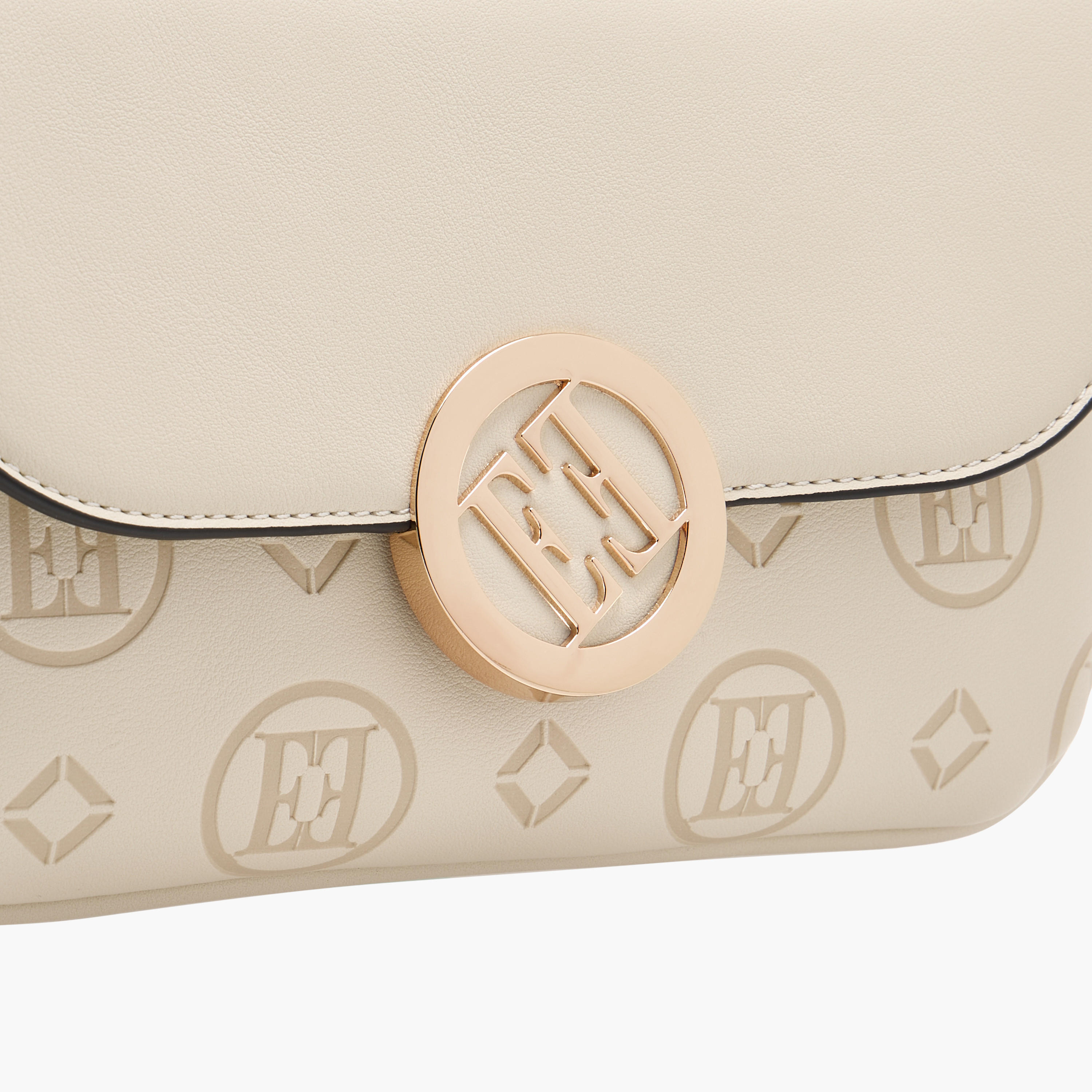 Elle Monogram Embossed Crossbody Bag with Detachable Strap and Flap Closure-women-bagsandwallets-handbags-image-4