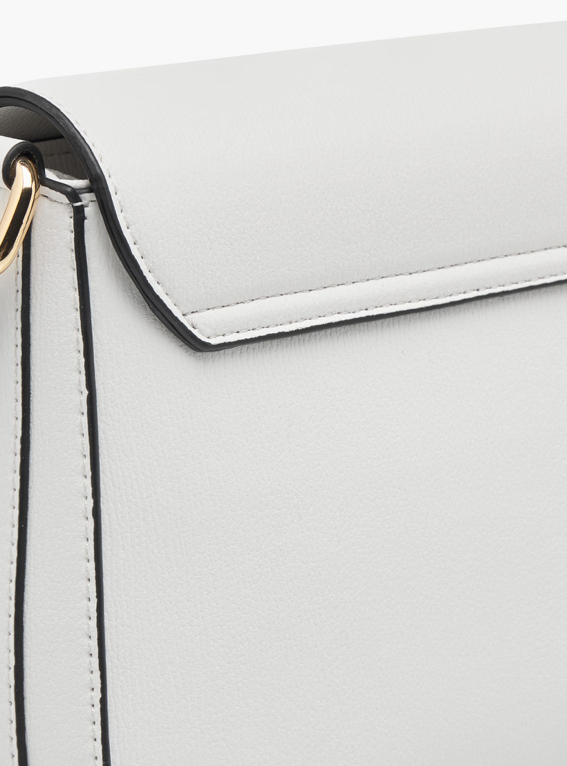 Celeste Solid Crossbody Bag with Flap Closure and Adjustable Strap-women-bagsandwallets-handbags-image-5