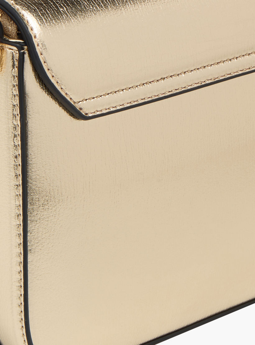 Celeste Metallic Crossbody Bag with Flap Closure and Adjustable Strap-women-bagsandwallets-handbags-image-6