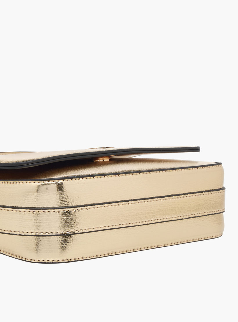 Celeste Metallic Crossbody Bag with Flap Closure and Adjustable Strap-women-bagsandwallets-handbags-image-7