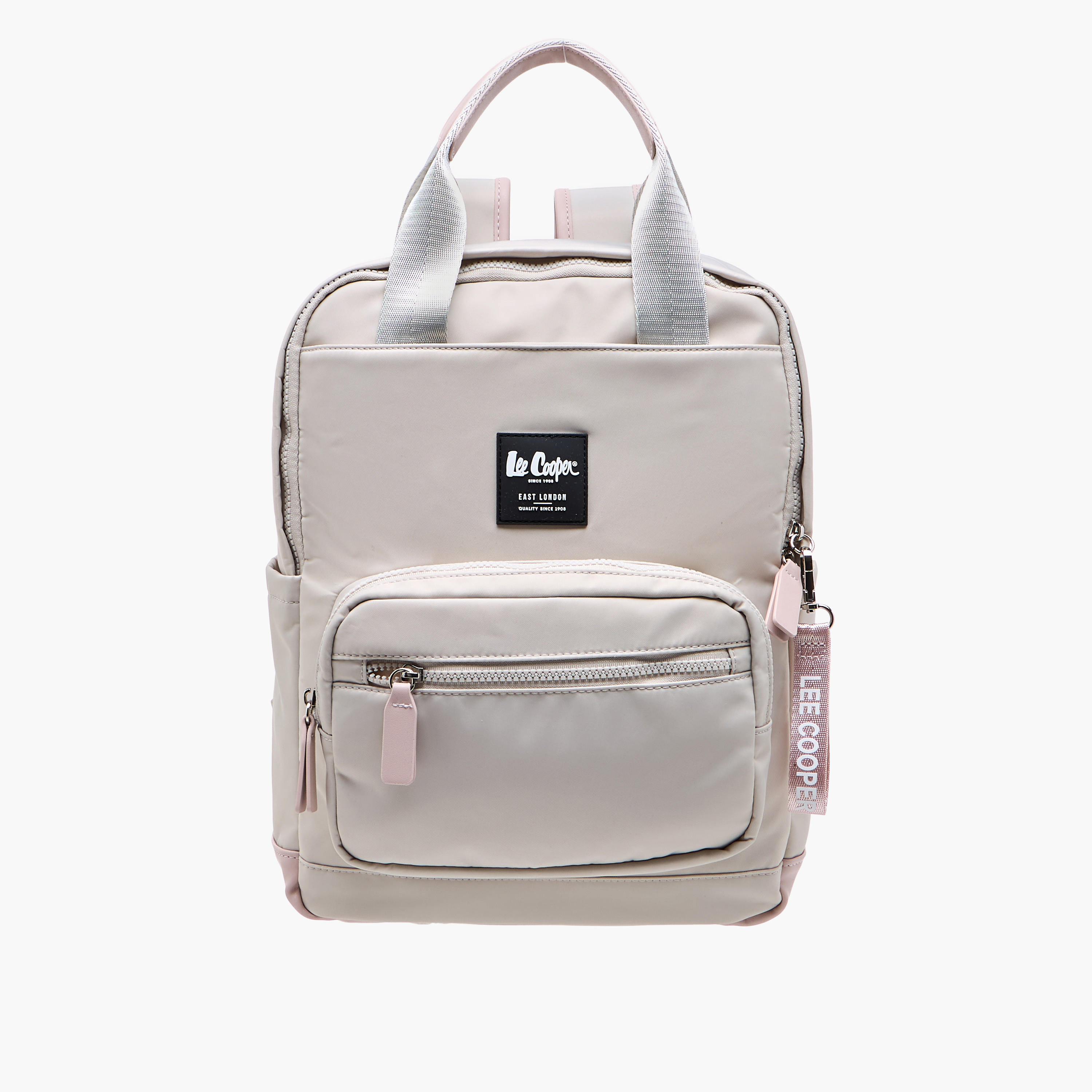 شنطة ظهر سادة بحزام قابل للتعديل وسحاب إغلاق من لي كوبر - 34x12x40 سم-women-bagsandwallets-backpacks-image-1