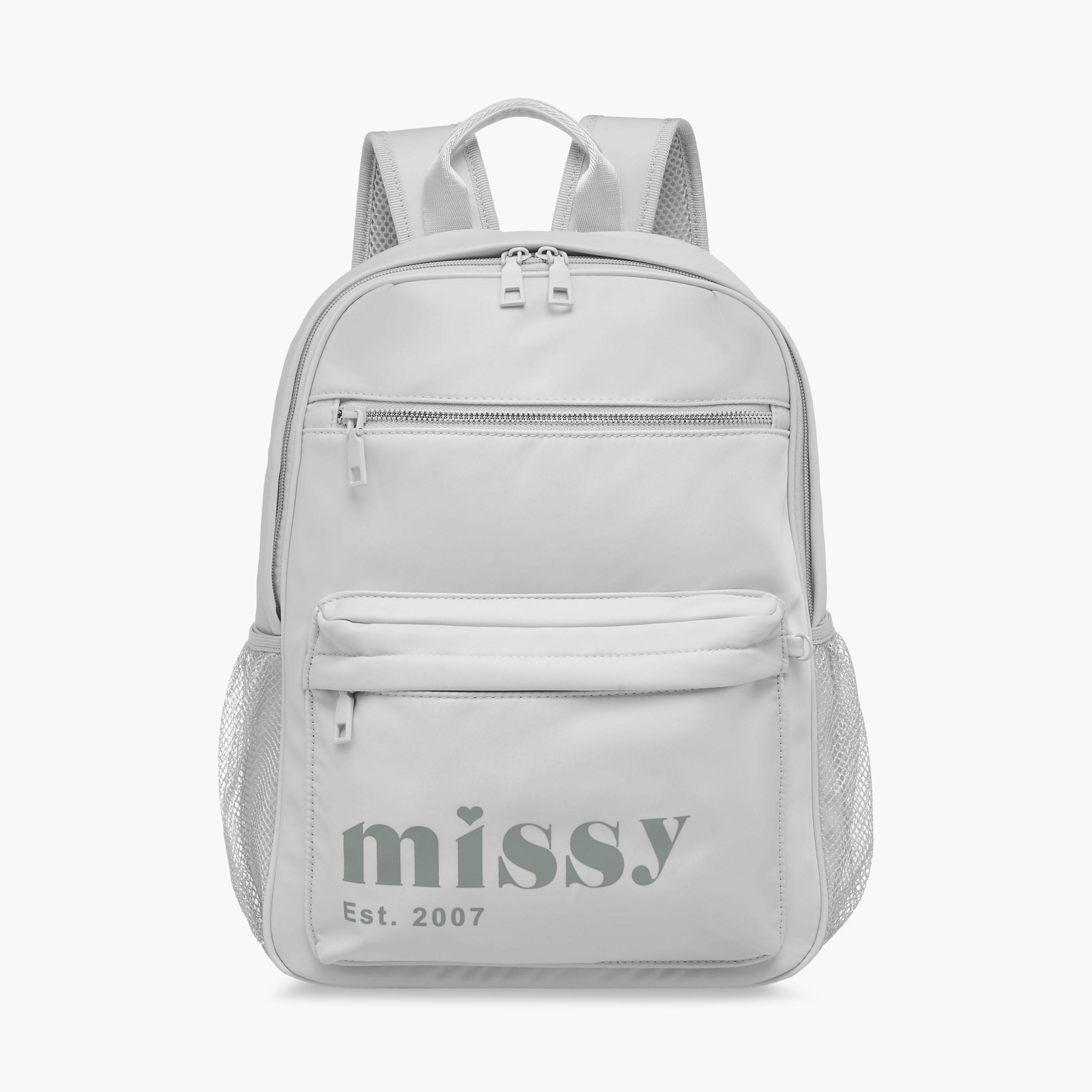Missy Logo Print 2-Piece School Backpack Set for Girls with Pencil Pouch - 30x12x40 cm-school-bagsandbackpacks-backpacks-image-2