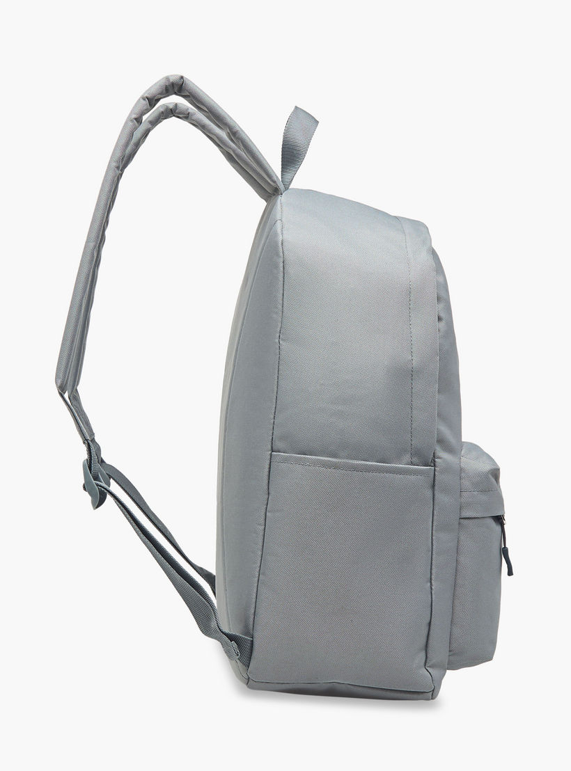 Kappa Logo Print School Backpack with Zip Closure and Adjustable Strap - 29x15x42 cm-school-bagsandbackpacks-backpacks-image-5