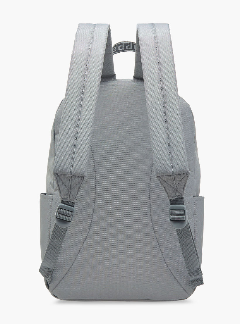 Kappa Logo Print School Backpack with Zip Closure and Adjustable Strap - 29x15x42 cm-school-bagsandbackpacks-backpacks-image-7