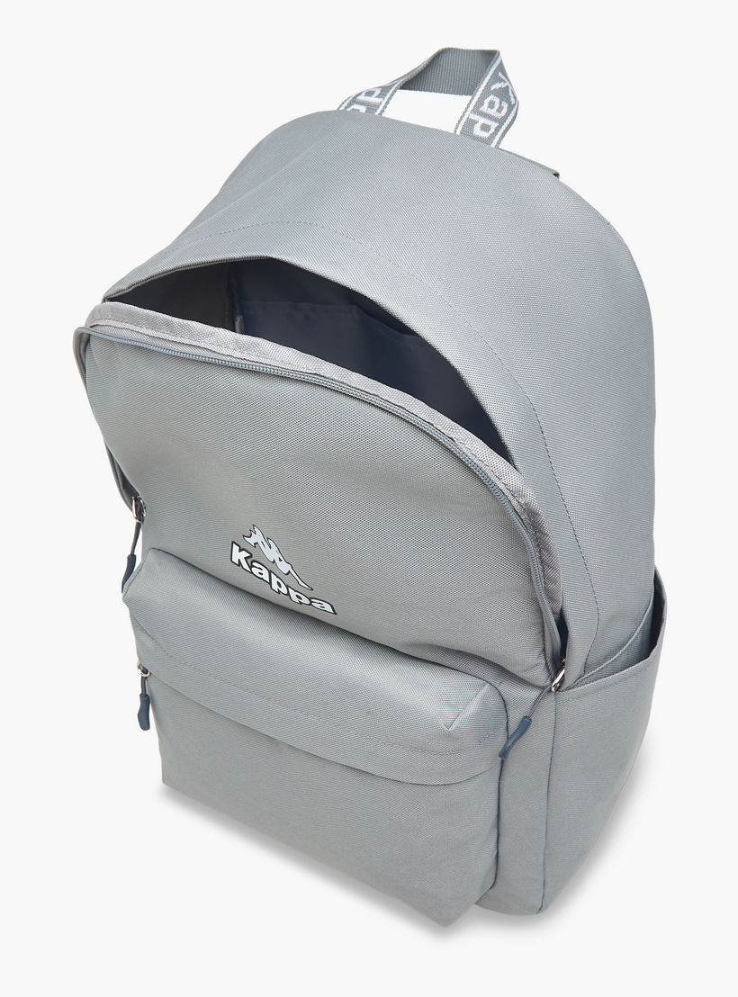 Kappa Logo Print School Backpack with Zip Closure and Adjustable Strap - 29x15x42 cm-school-bagsandbackpacks-backpacks-image-10